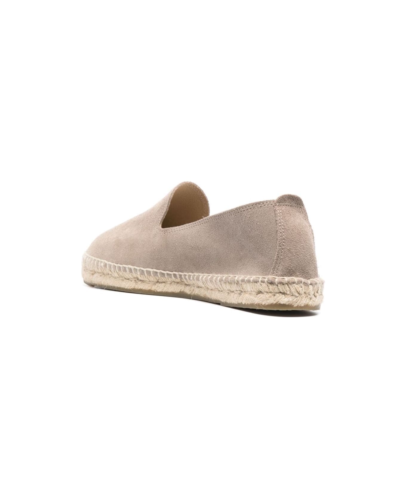 Manebi Hamptons Suede Espadrilles - Dove Grey