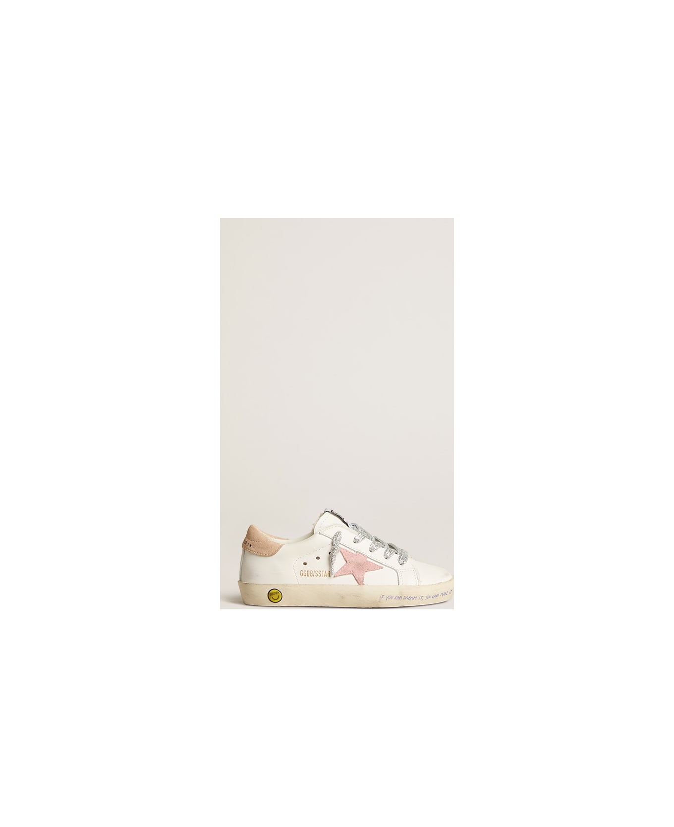 Golden Goose Sneakers Super-star - Bianco/ rosa シューズ