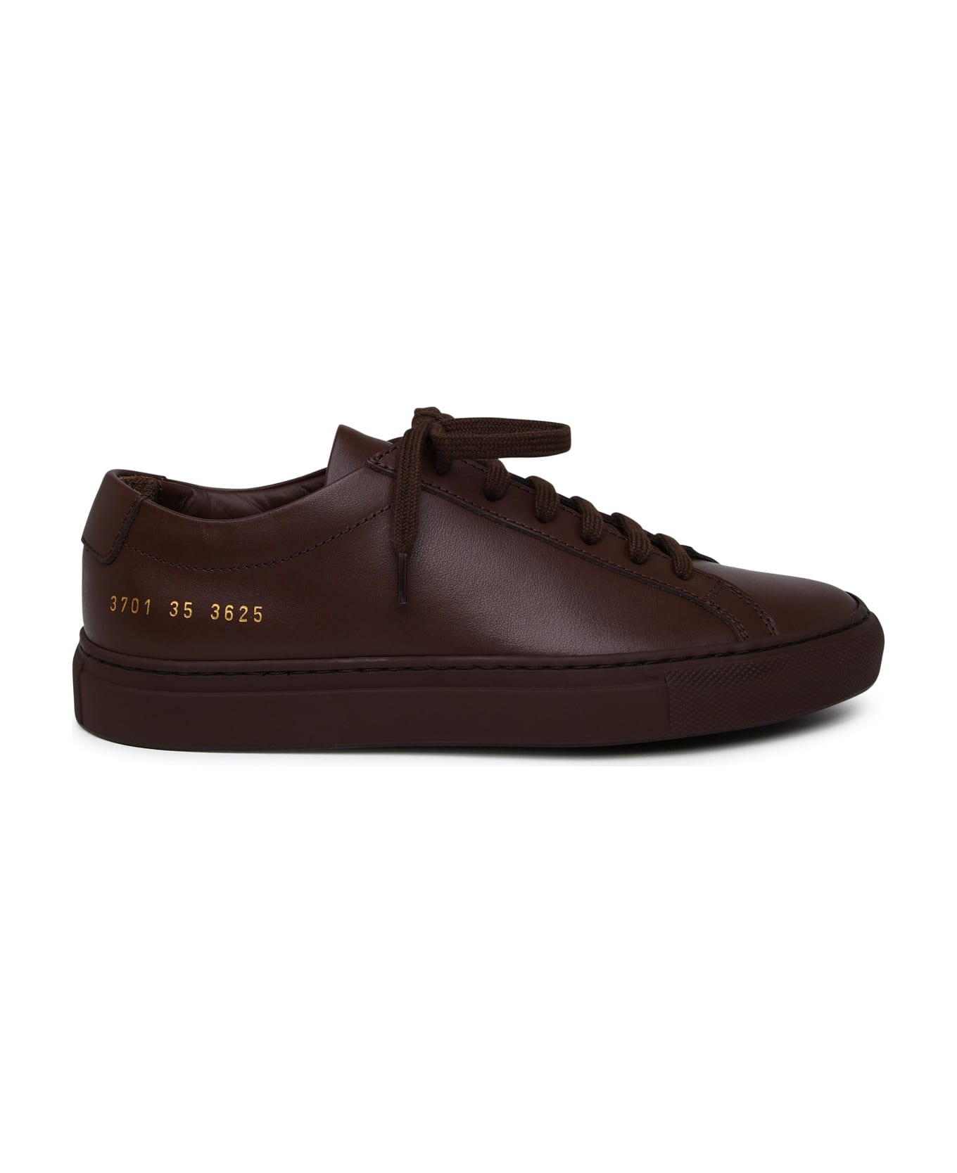 Common Projects Achilles Brown Leather Sneakers - Brown