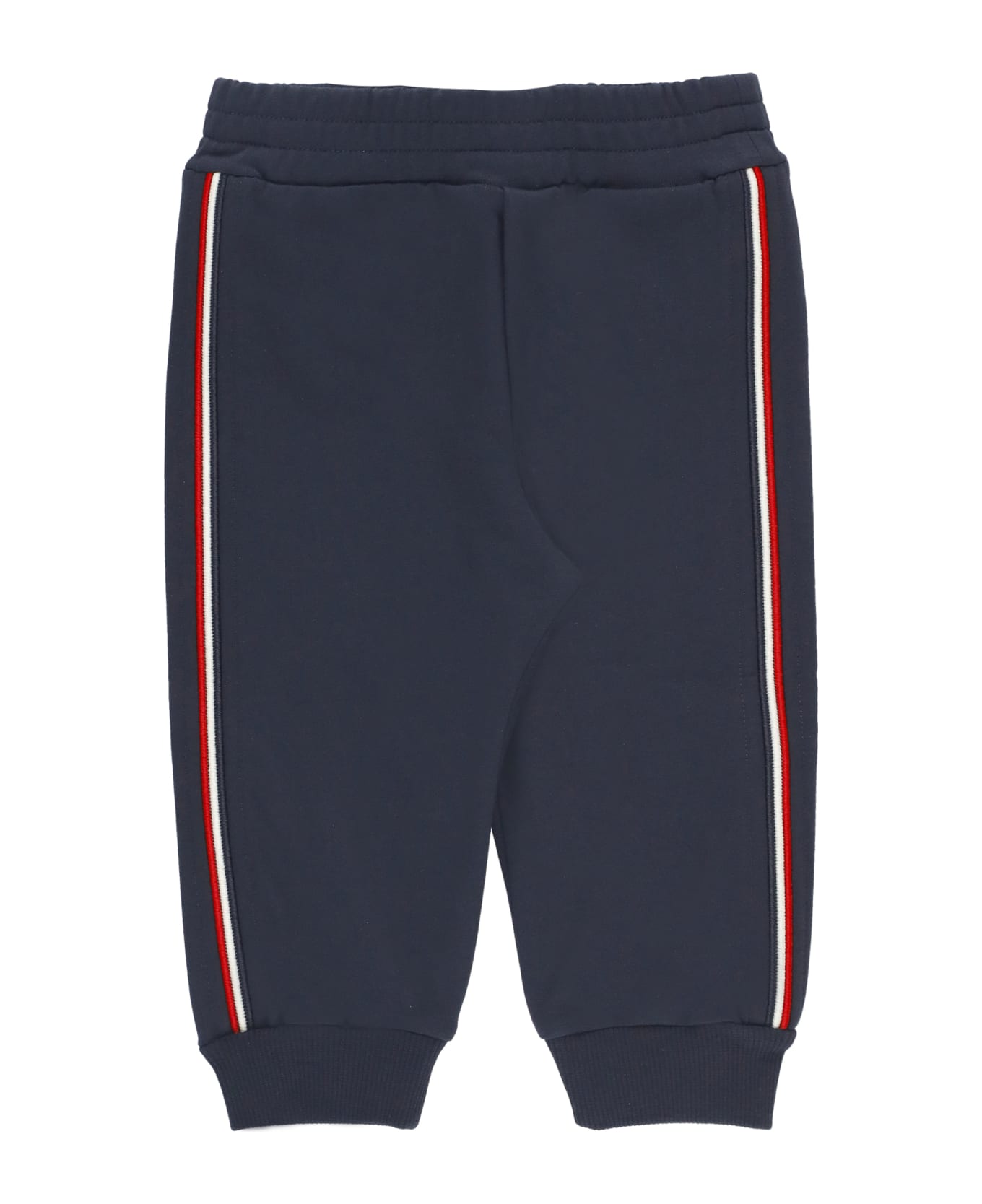 Moncler Sweatpants With Logo - Blue ボトムス