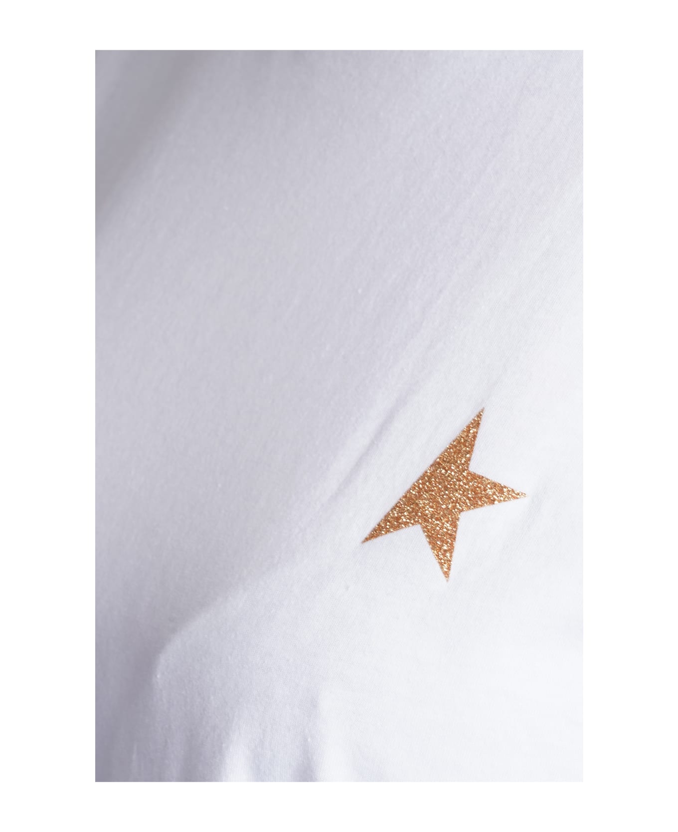 Golden Goose Star T-shirt In White Cotton - white