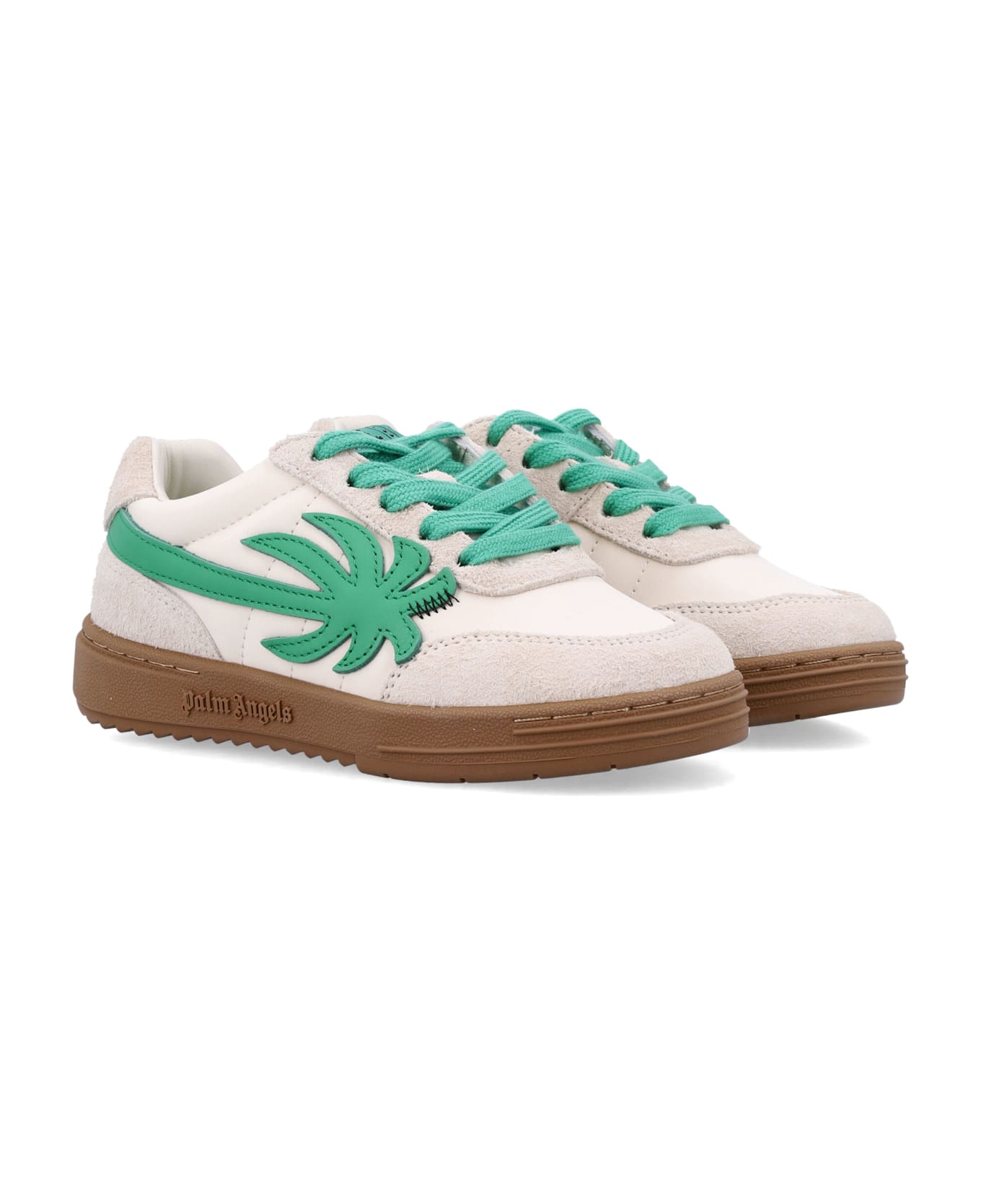 Palm Angels Kid - Palm Beach University Sneakers - BEIGE