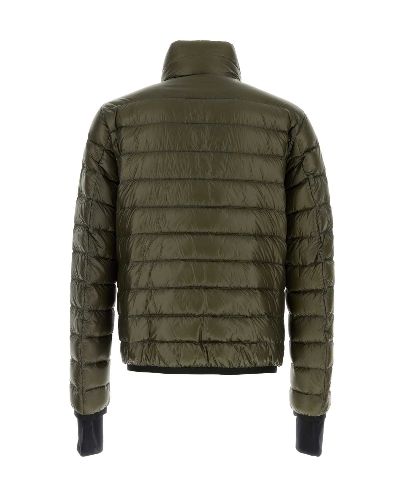 Moncler Grenoble Olive Green Nylon Hers Down Jacket - 23I