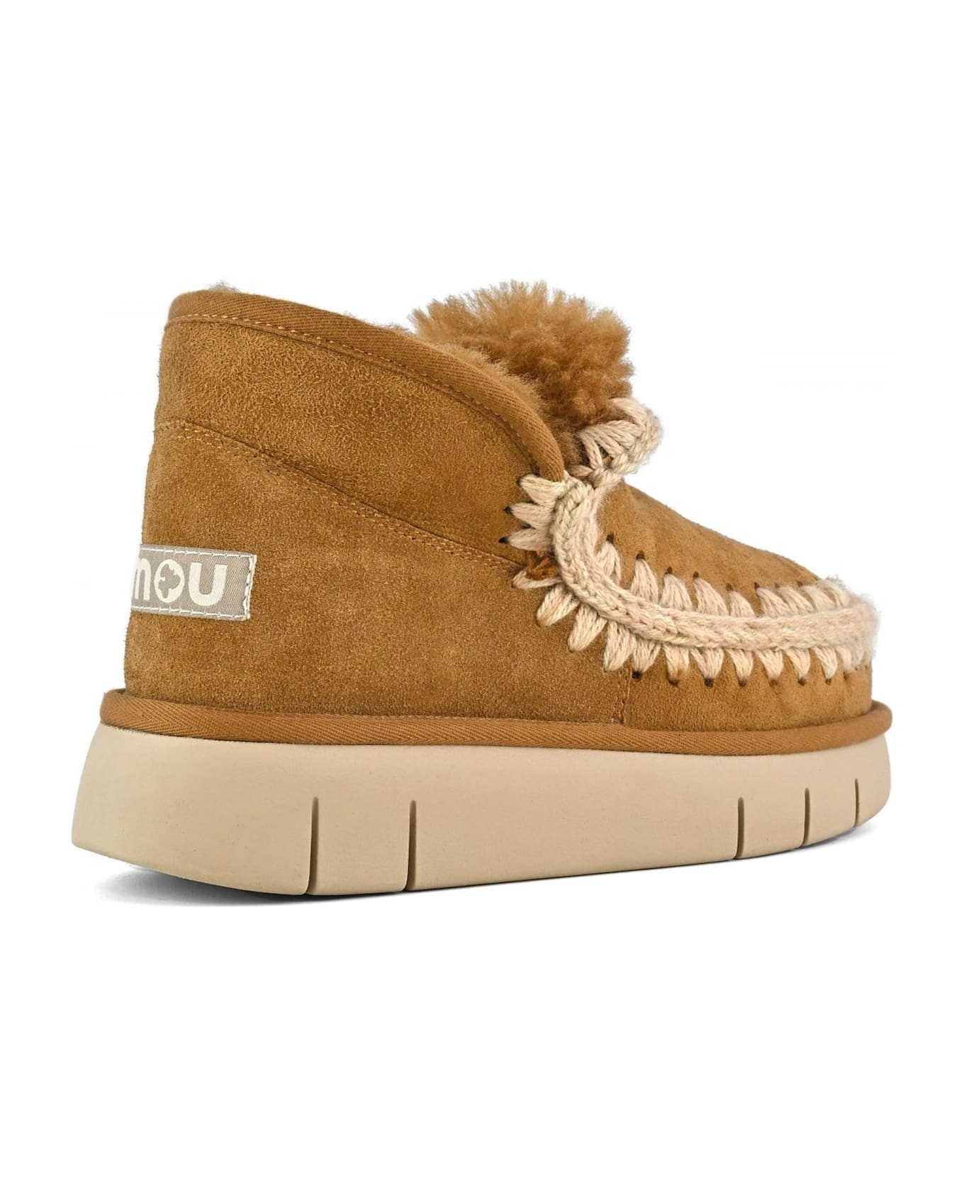 Mou Cognac Eskimo Bounce Sneaker - Leather Brown