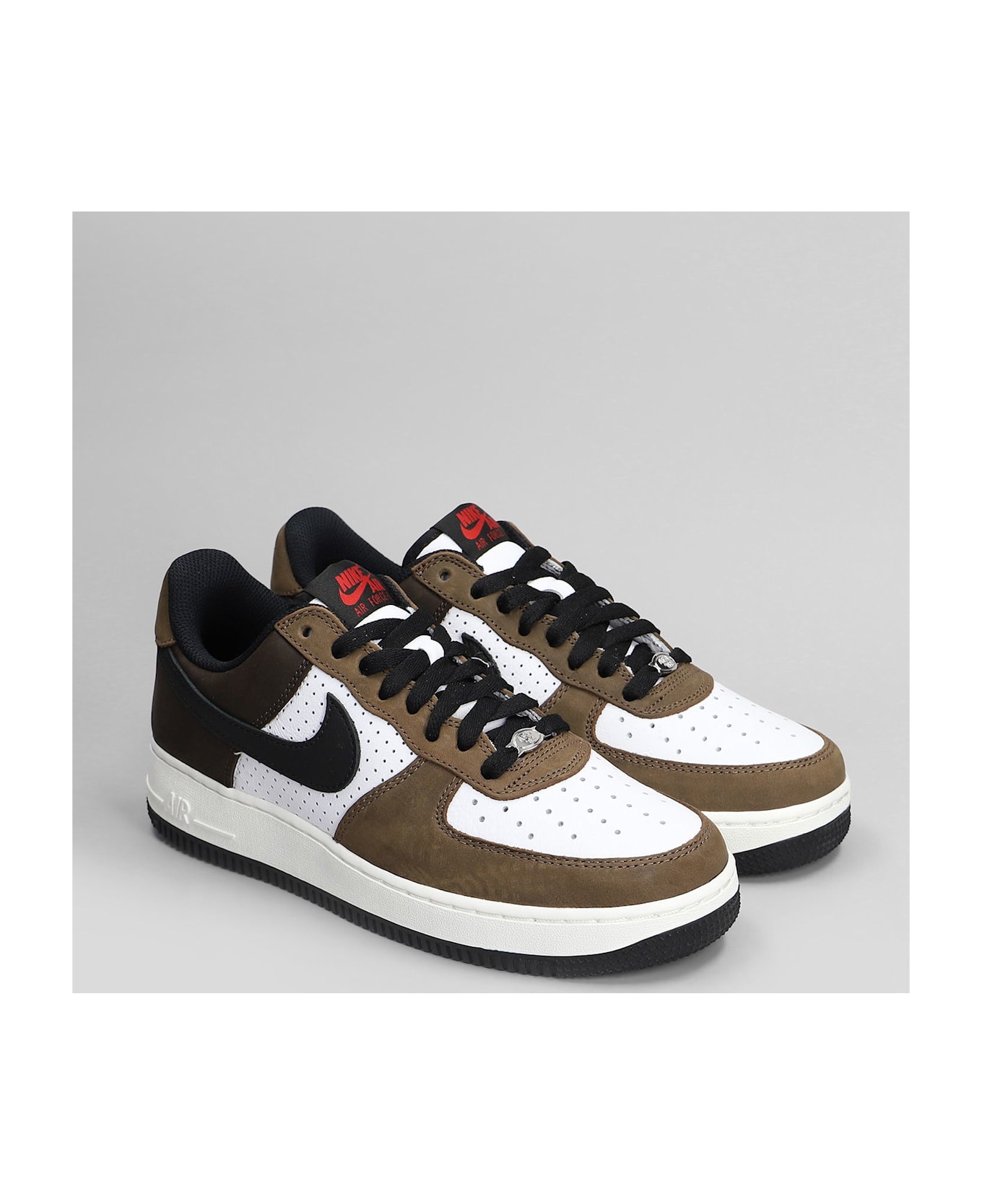 Nike Air Force 1 Low Retr Sneakers In White Suede And Leather - white