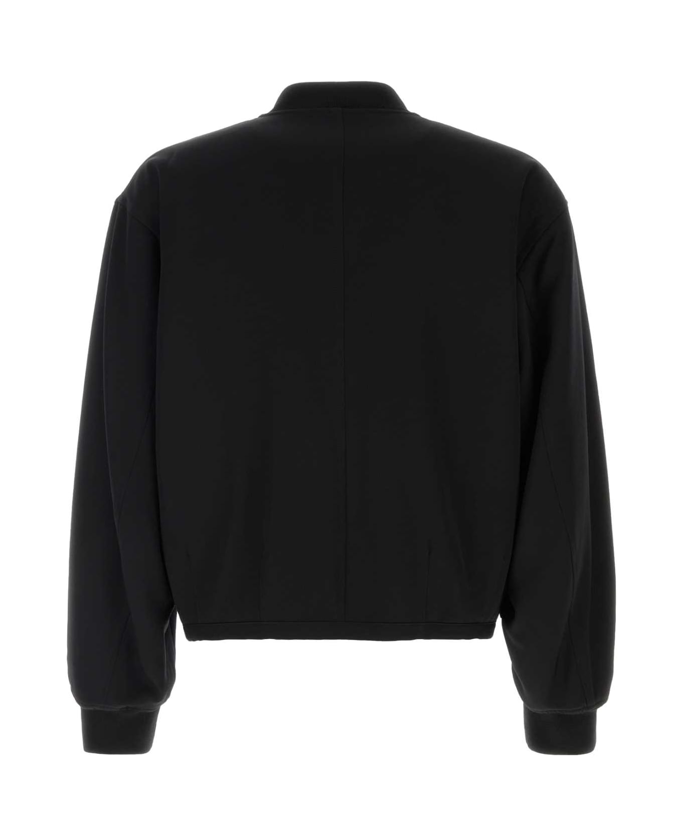 The Row Black Wool Fenn Bomber Jacket - BLACK ベスト