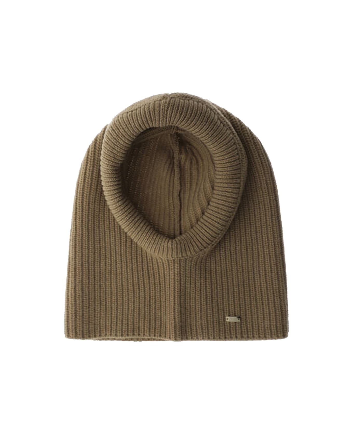 Herno Wool Balaclava Hat - Brown