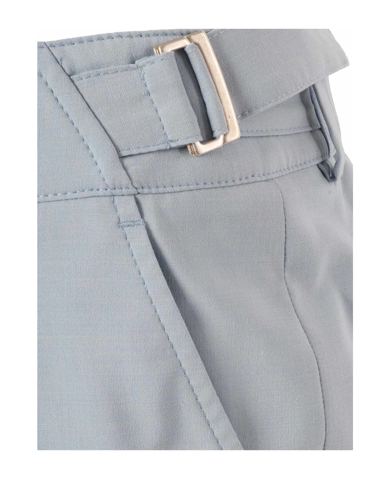 Peserico Tucks Pants - LIGHT BLUE