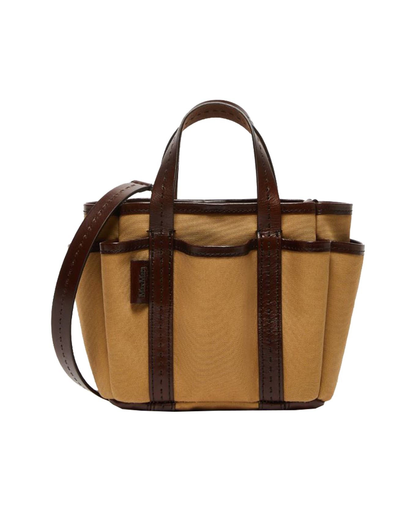 Max Mara ''gardencabasxs'' Shoulder Bag - Leather Brown トートバッグ