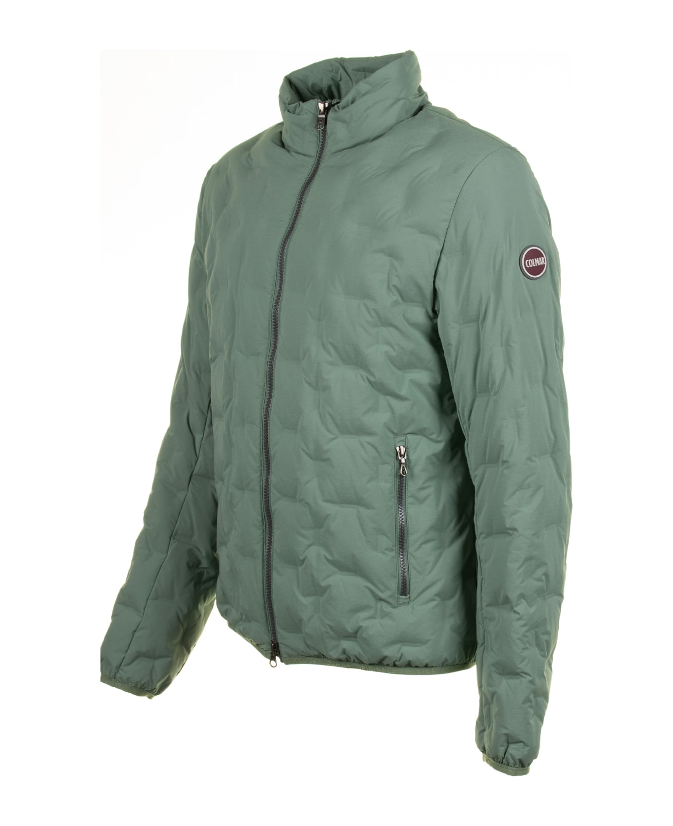 Colmar Quilted Jacket With Padded Collar - VERDE