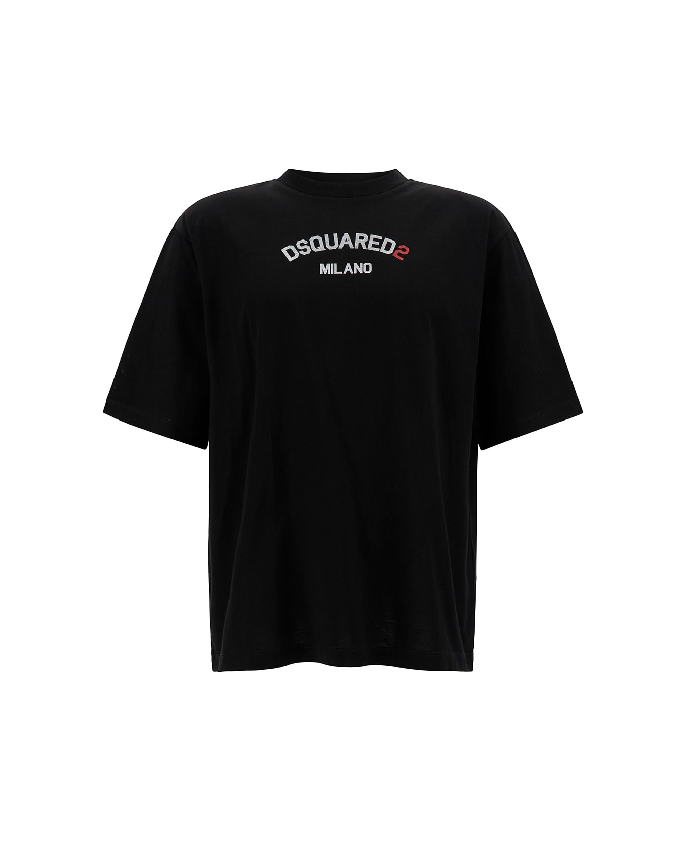 Dsquared2 Relaxed T-shirt With Logo Lettering Embroidery - C