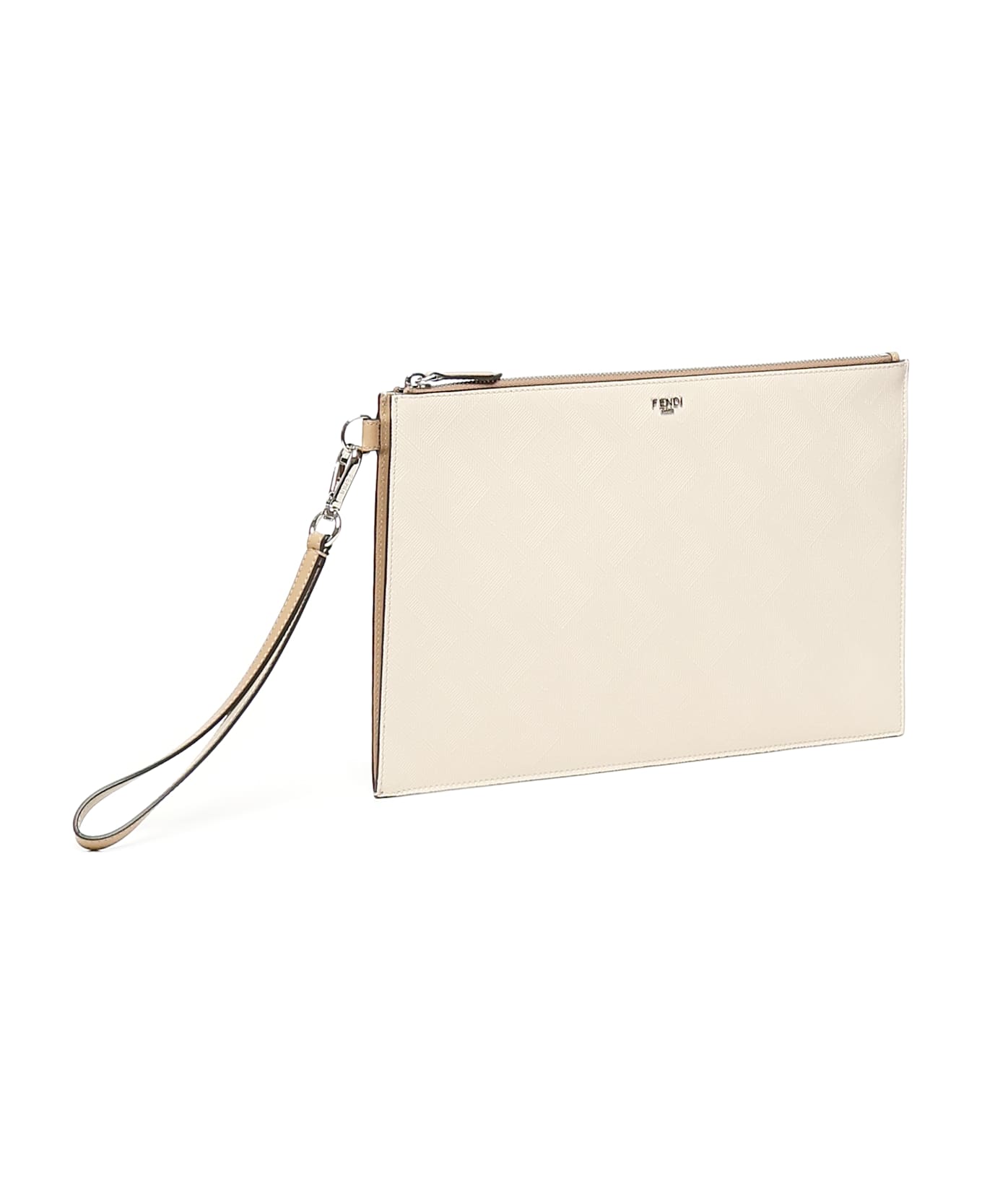 Fendi Shadow Flat Pouch - MILK