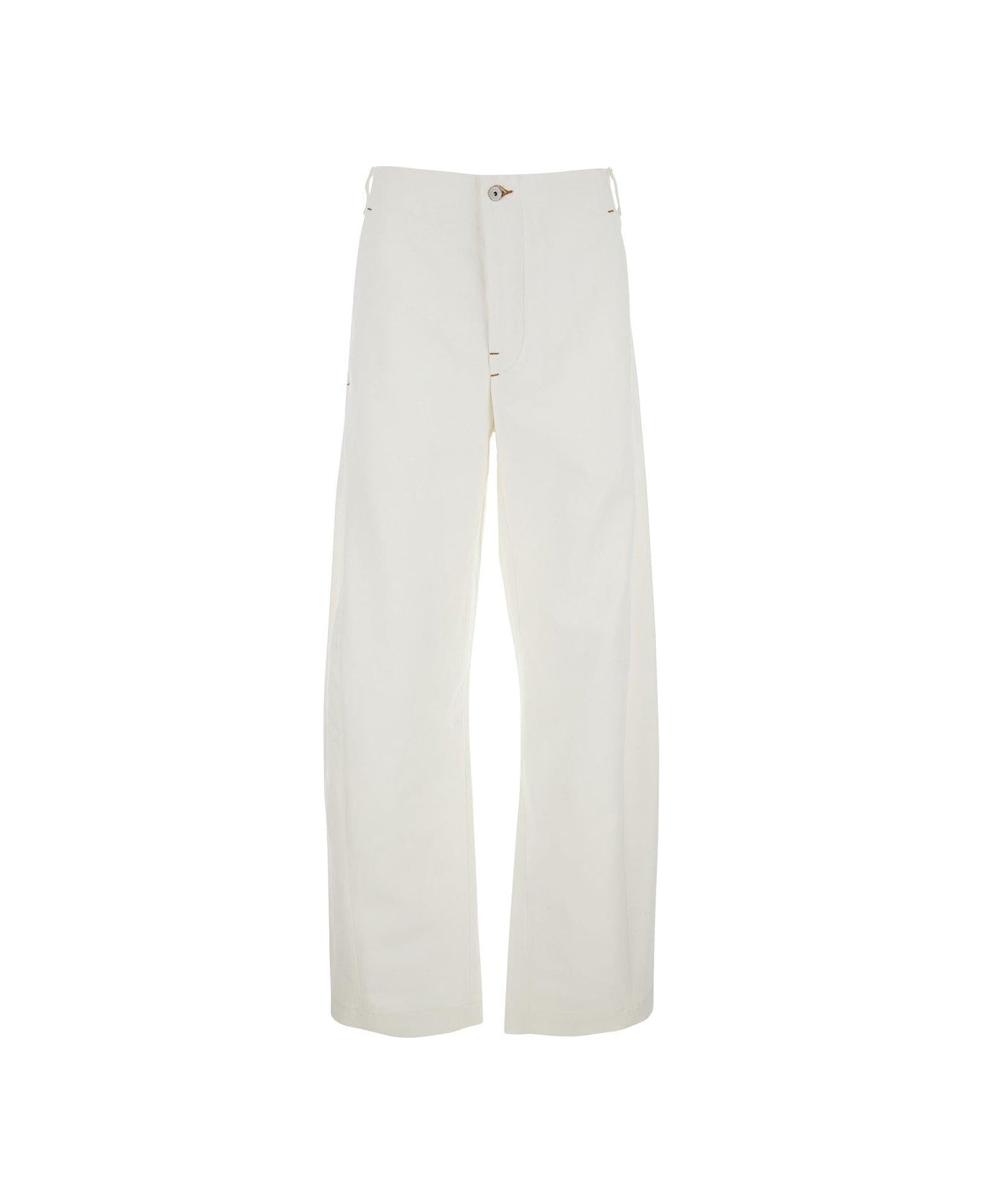 Jacquemus The Scala De-nîmes Tapered Leg Jeans - White