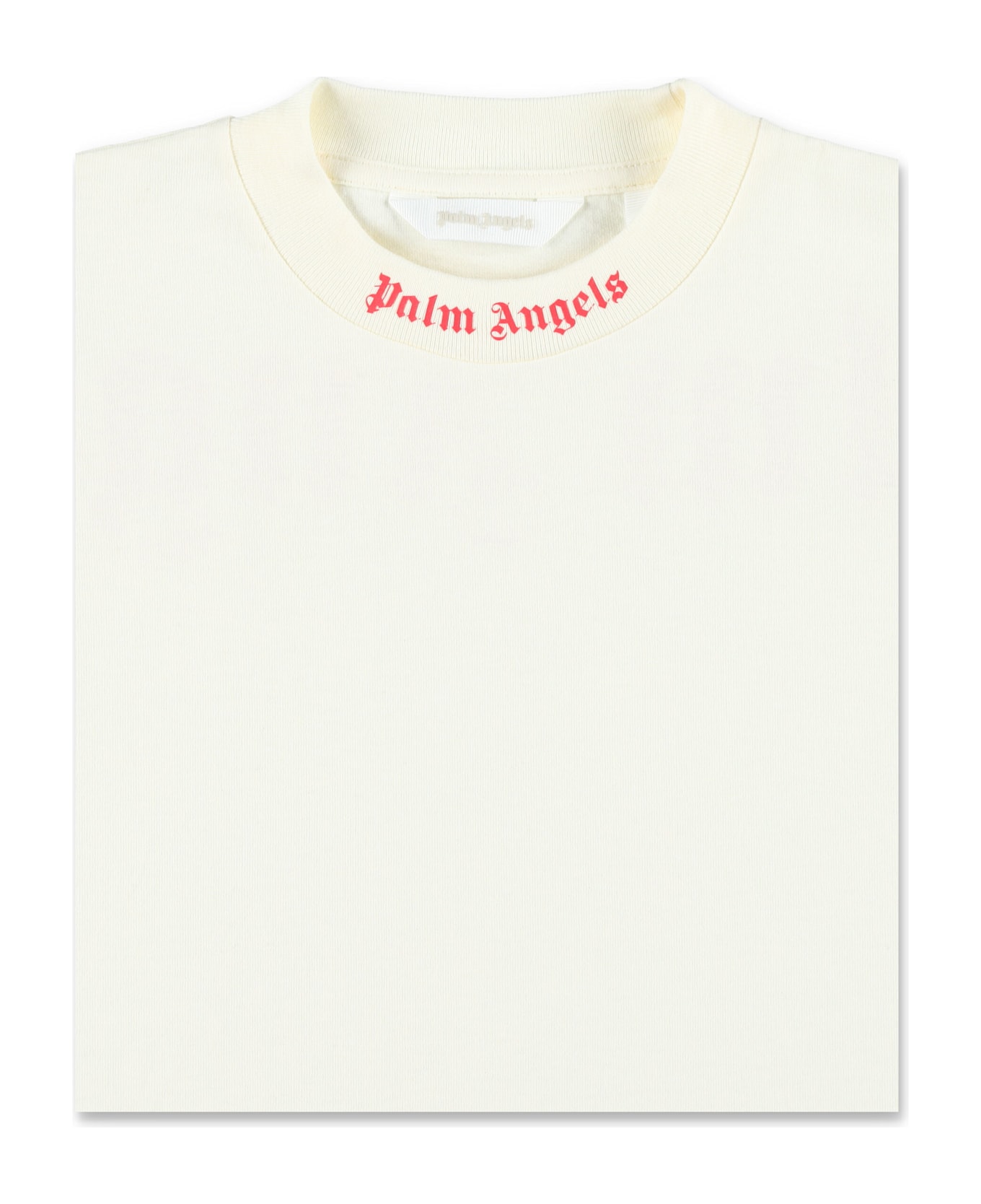 Palm Angels Kid - Classic Overlogo T-shirt - BUTTER