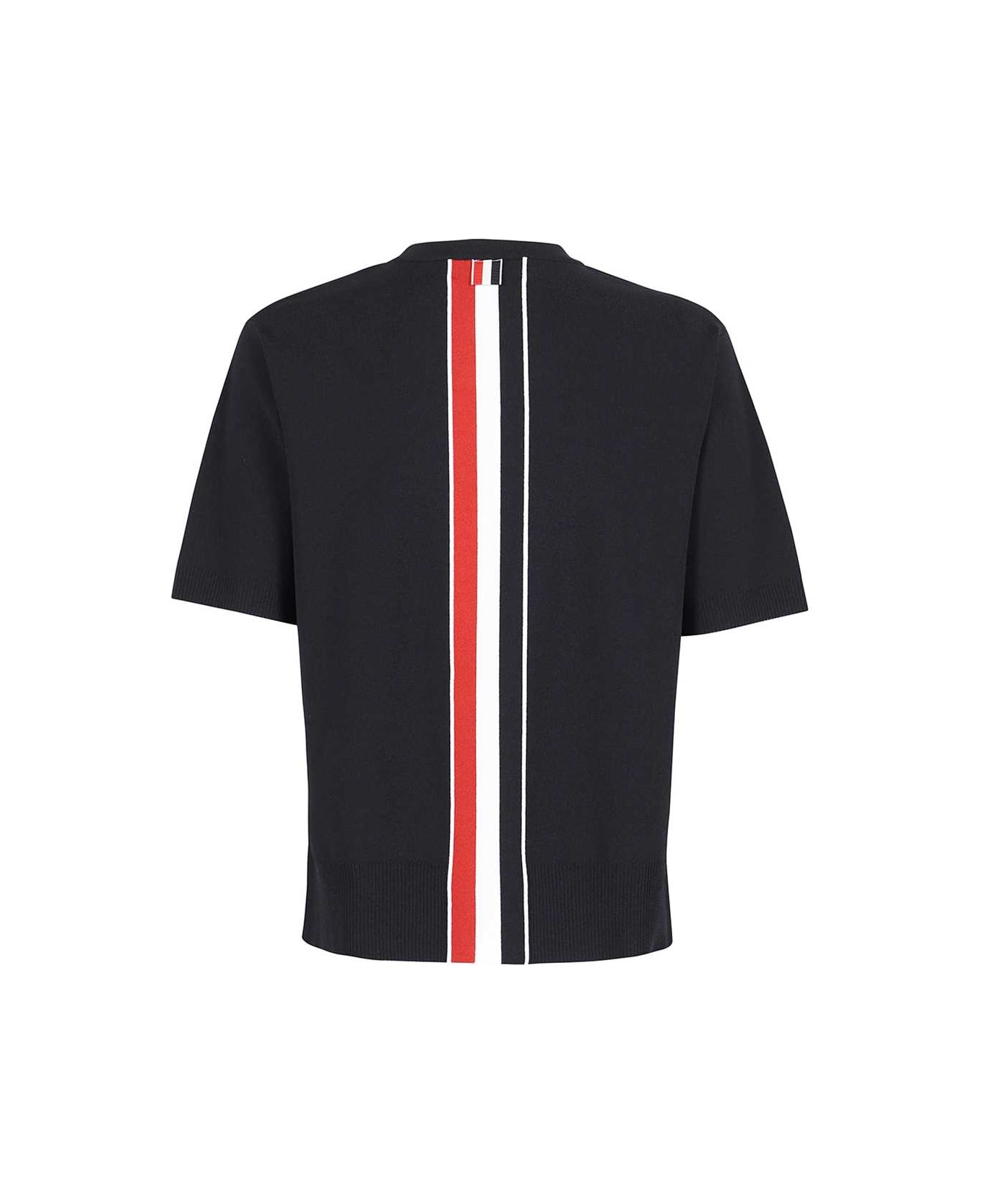 Thom Browne Knitted T-shirt - blue