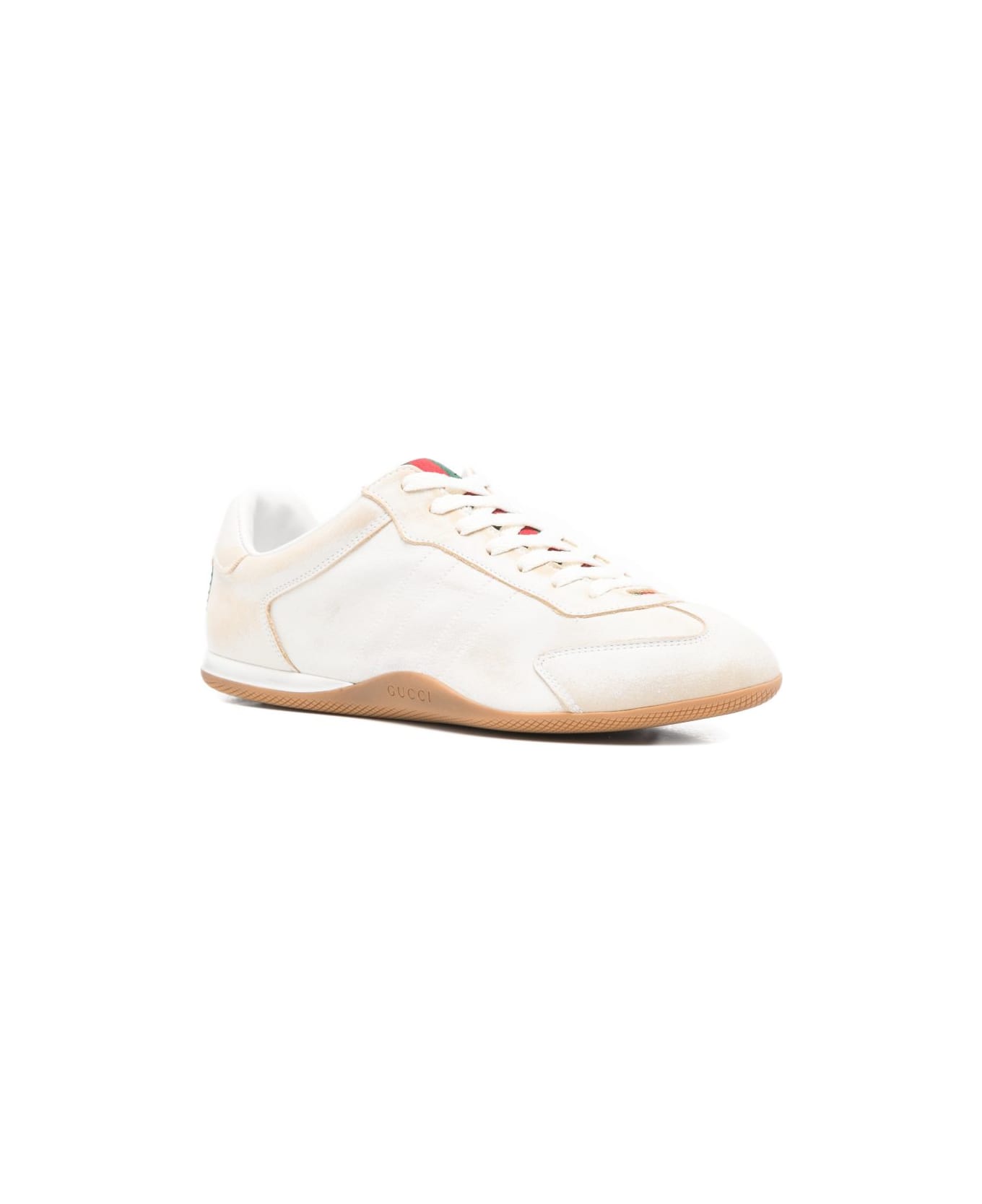 Gucci Leather Sneakers - White