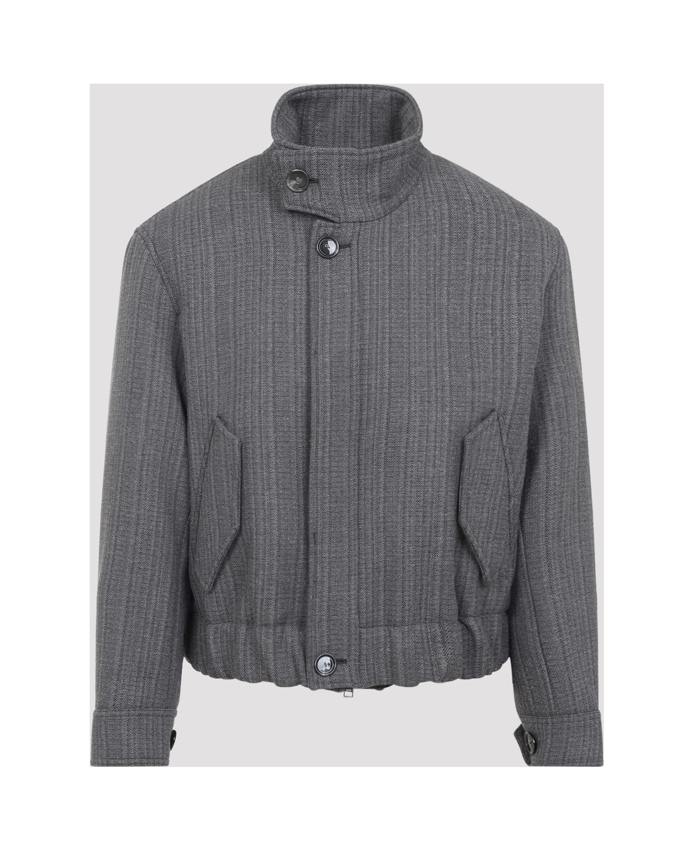 Ami Alexandre Mattiussi Harrington Jacket - Grey Ivory