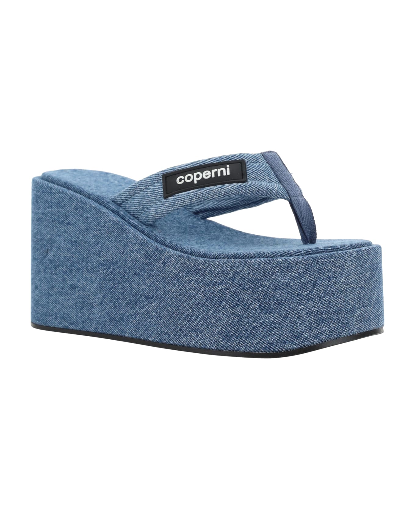 Coperni Wedge Sandals - Washed Blue