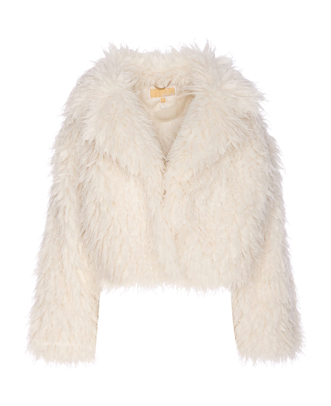 Michael Kors Faux Fur Jacket - NUDE