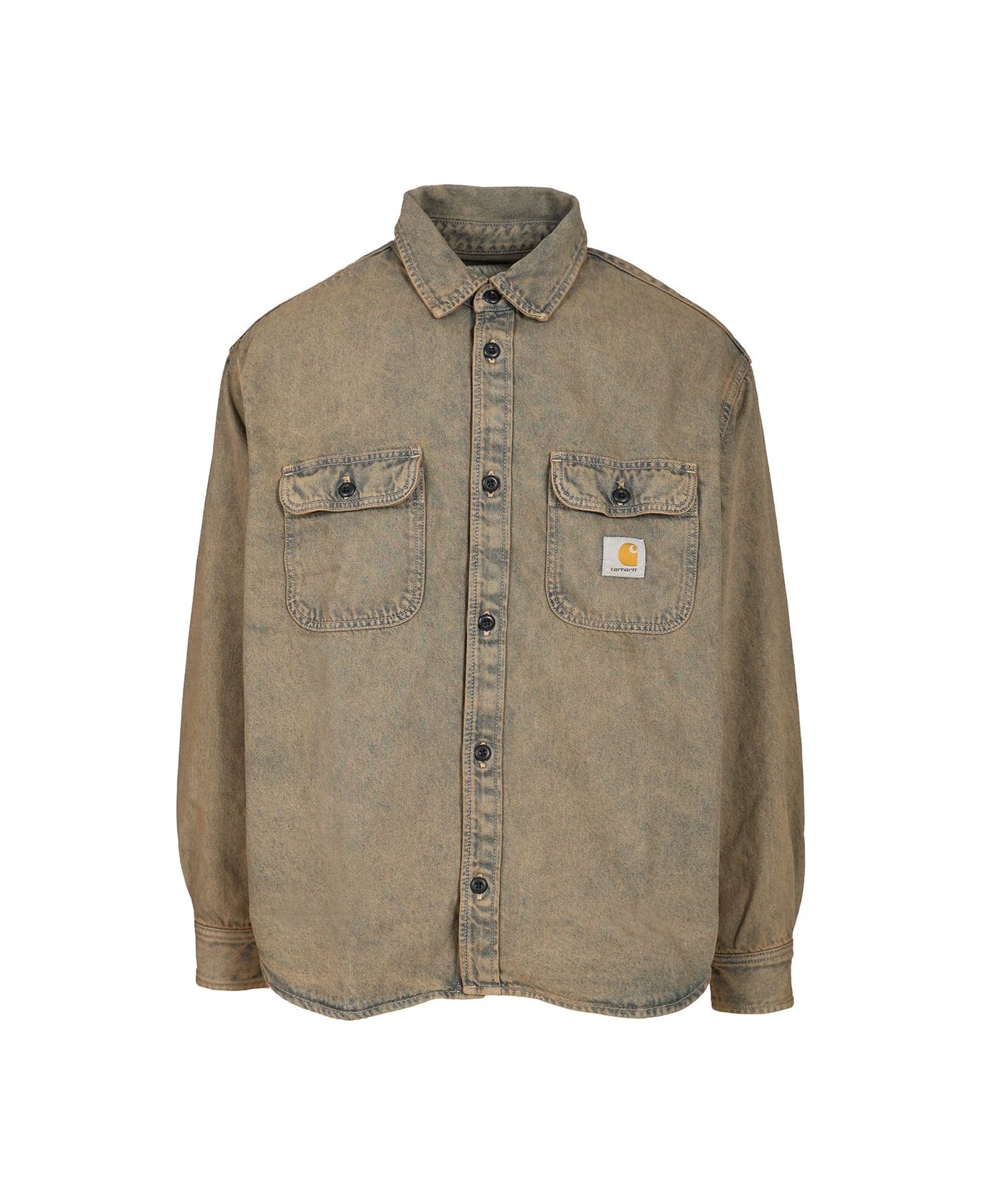 Carhartt 
tigan
 Jacket - Fugd Blue / Leather