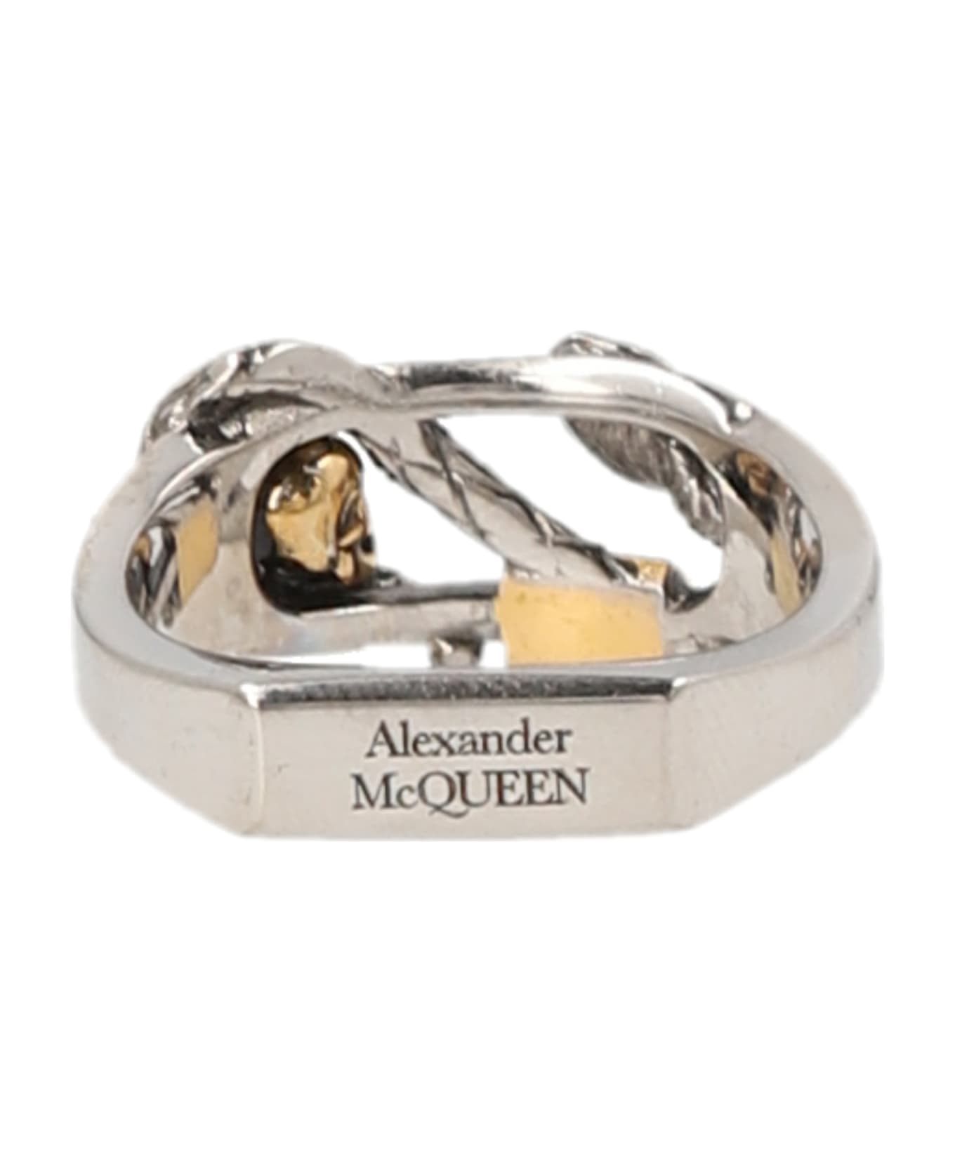 Alexander McQueen 'snake' Ring - SILVER/GOLD