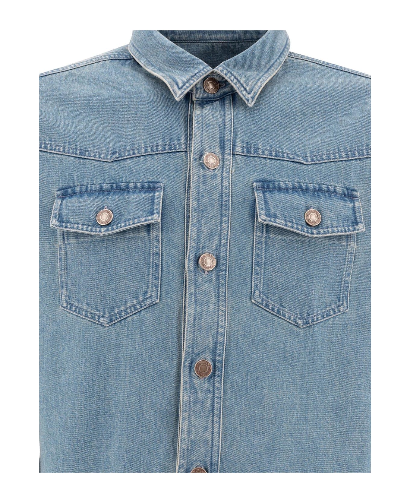 Tom Ford Button-up Denim Shirt - Blue