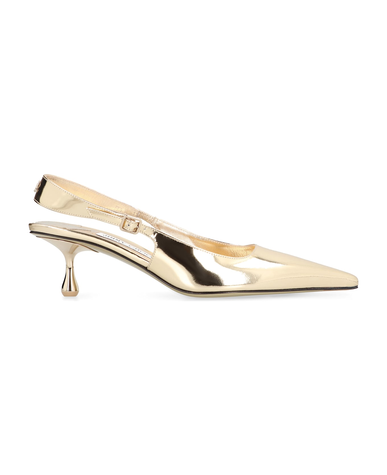 Jimmy Choo Amel Leather Slingback Pumps - Gold