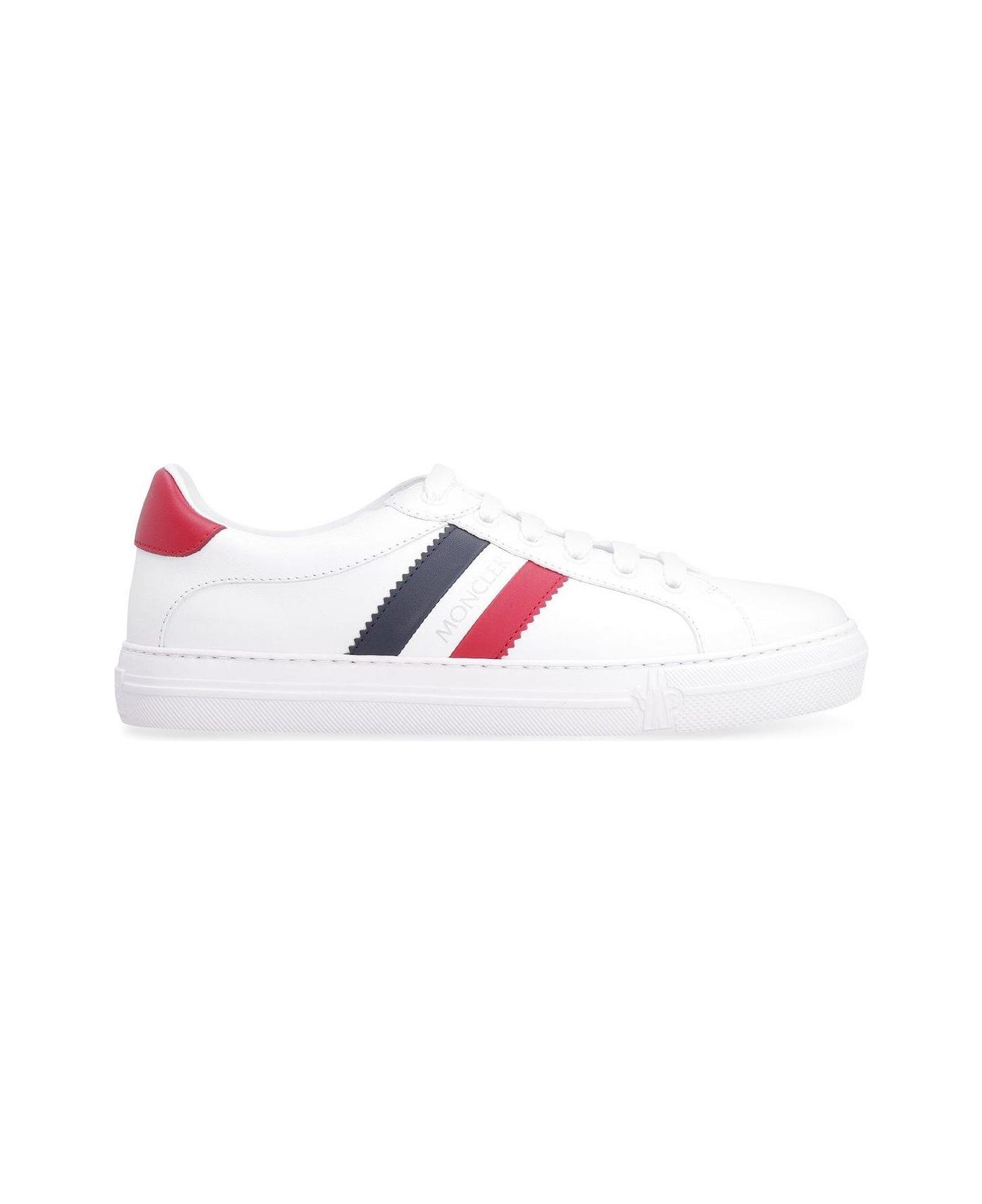 Moncler Stripe-detail Low-top Sneakers - WHITE