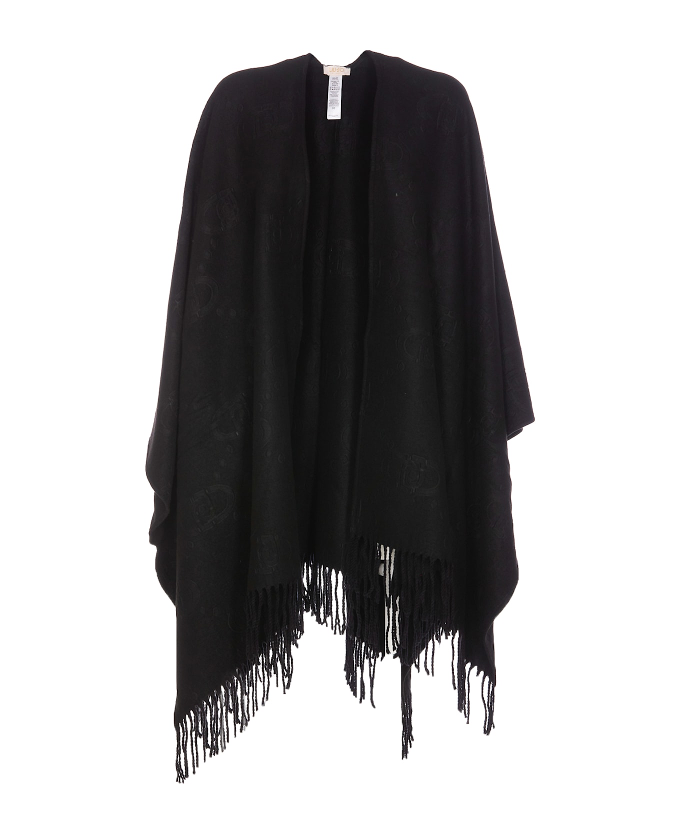 Liu-Jo Logo Poncho - Black