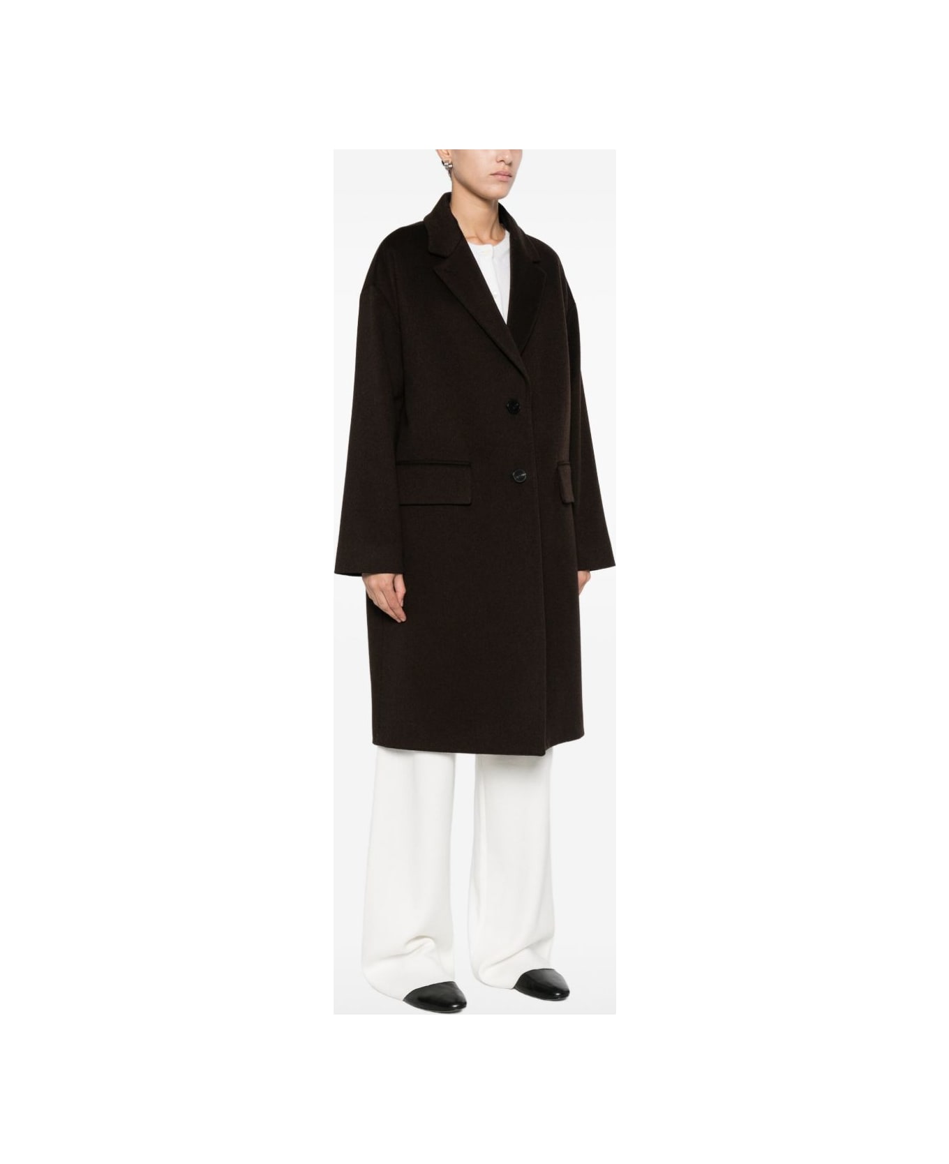 Alberto Biani Single-breasted Coat - Brown