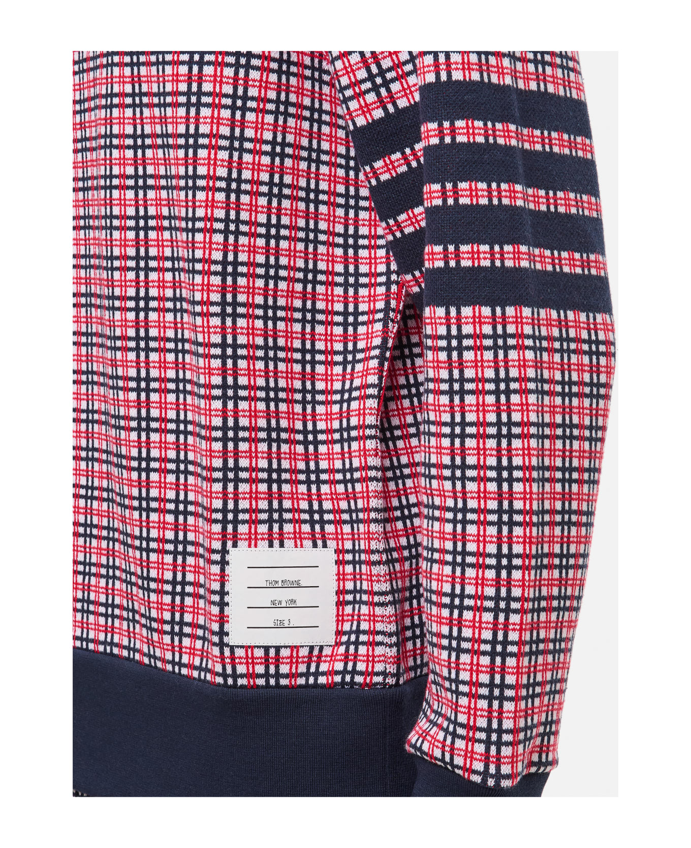 Thom Browne 4 Bar Cotton Crewneck Sweatshirt - MultiColour