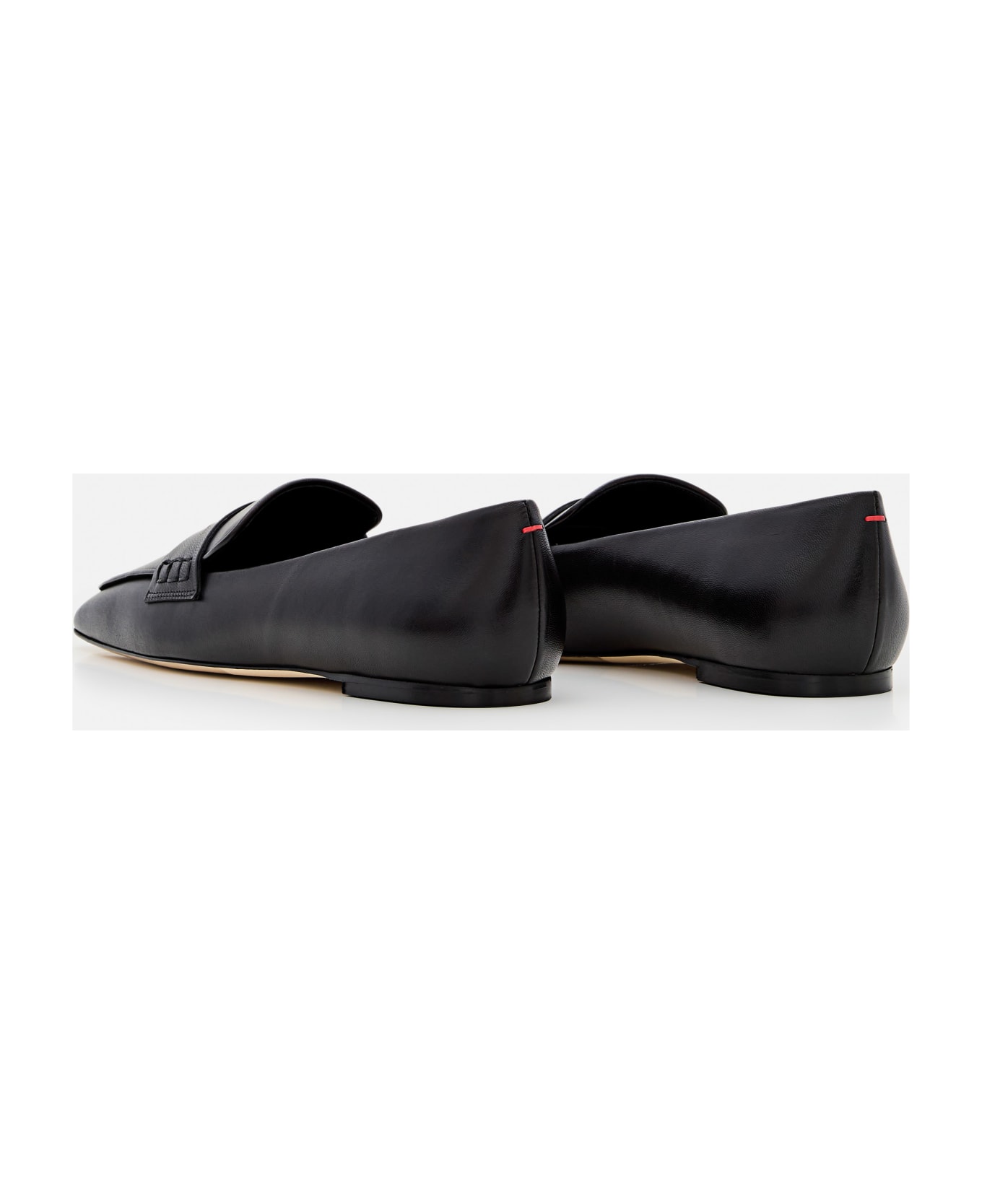 aeyde Tom Leather Loafers - Black