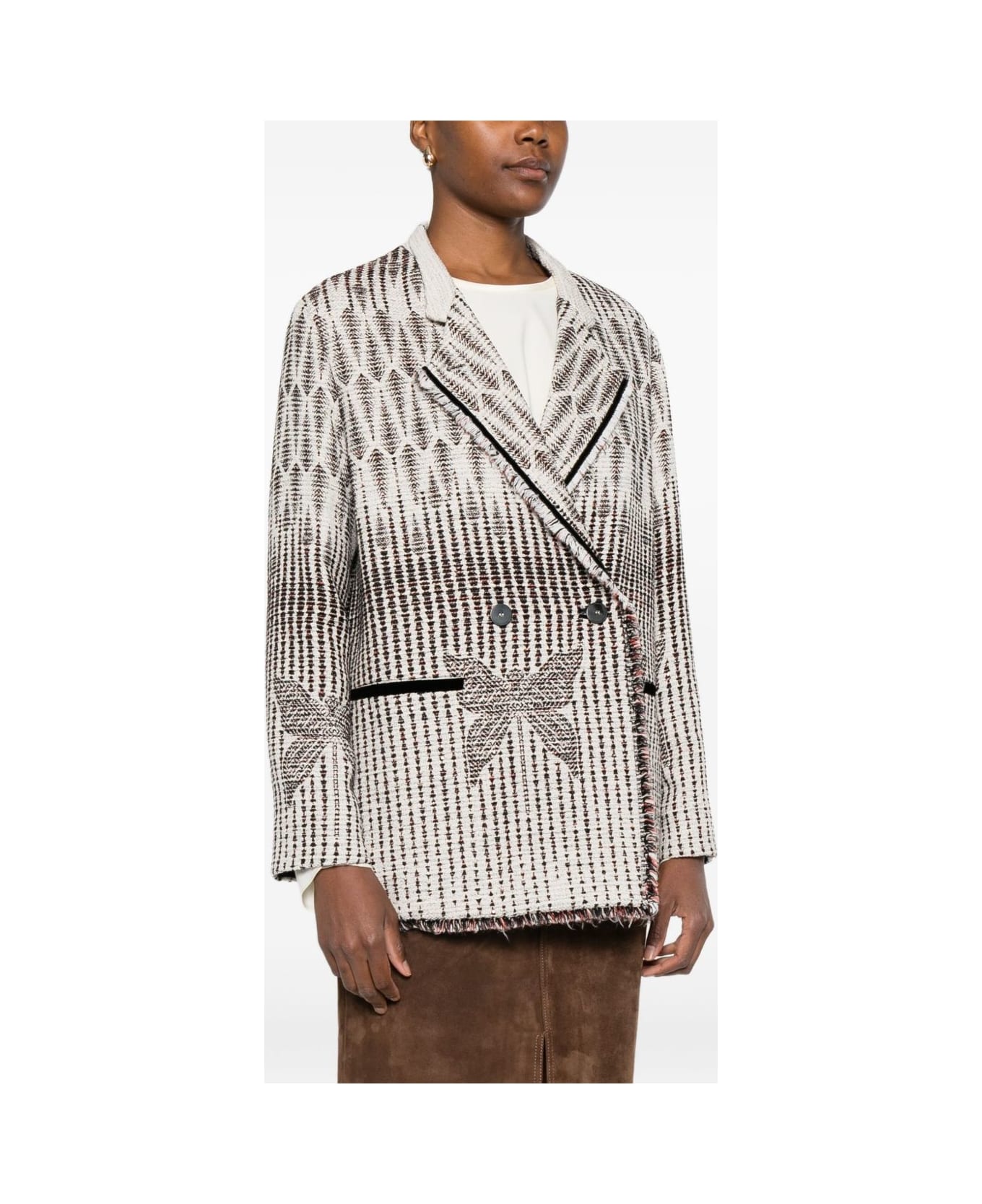 Forte_Forte Double-breasted Jacket - Cream