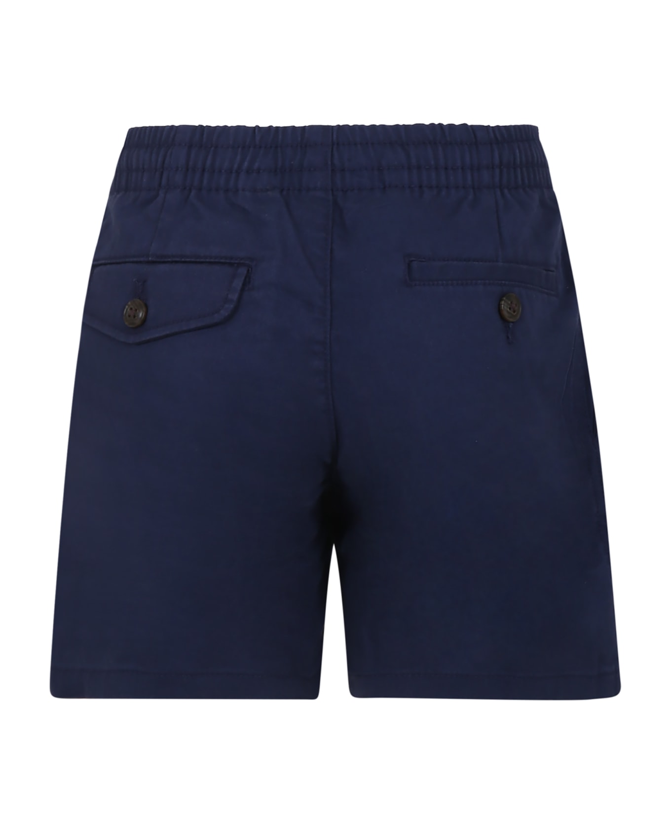 Ralph Lauren Blue Shorts For Boy With Pony - Blue