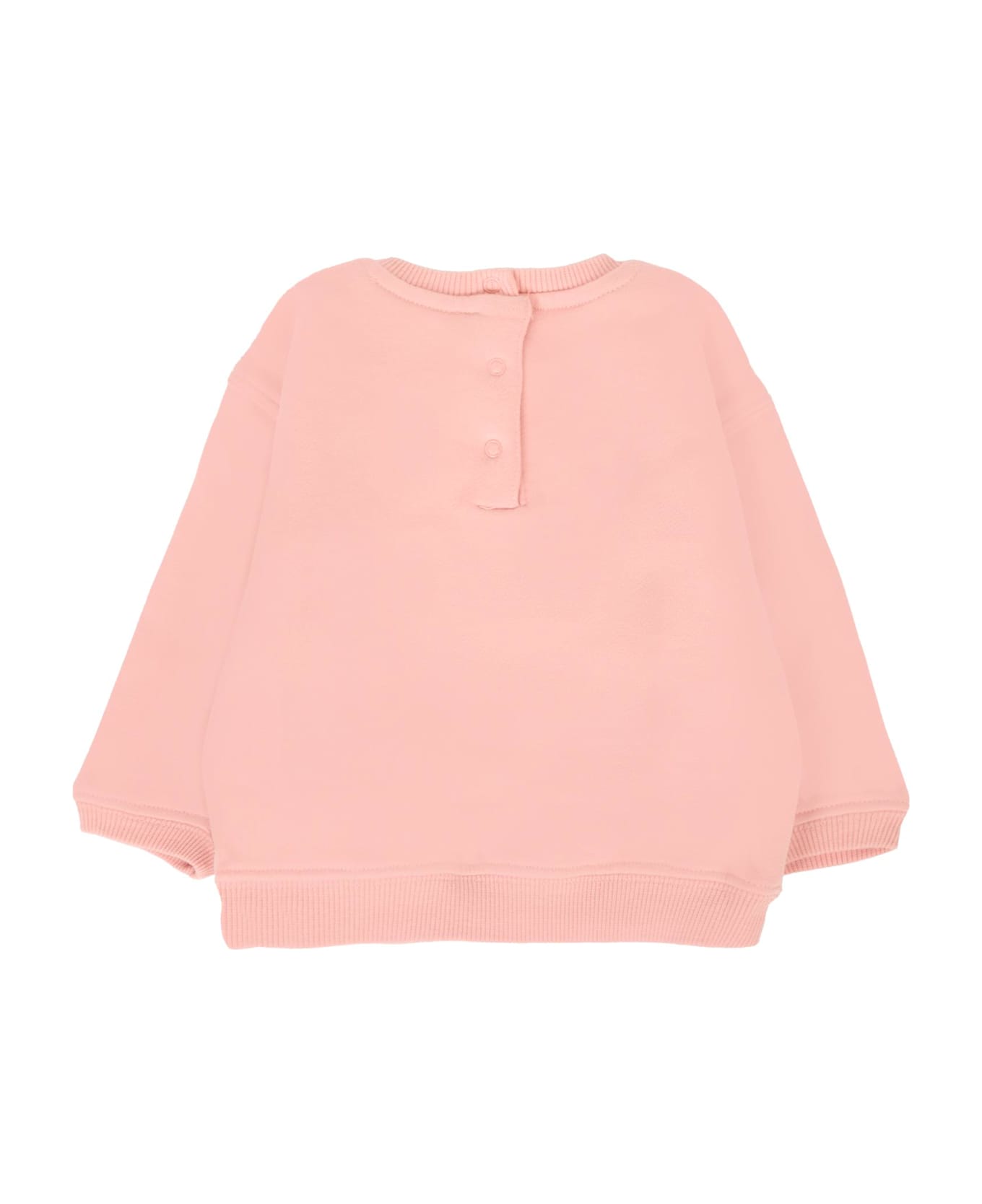 Bonpoint Pink Sweatshirt For Baby Girl With Cherries - Pink
