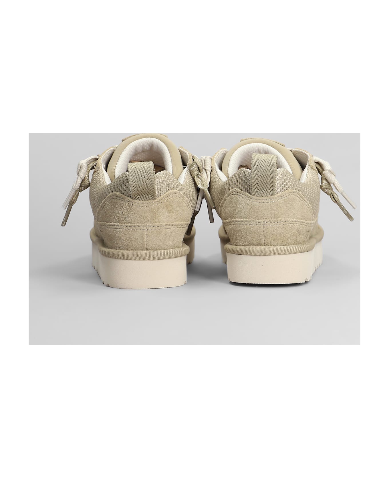 UGG Lo Lowmel Slipper-mule In Beige Suede And Fabric - beige