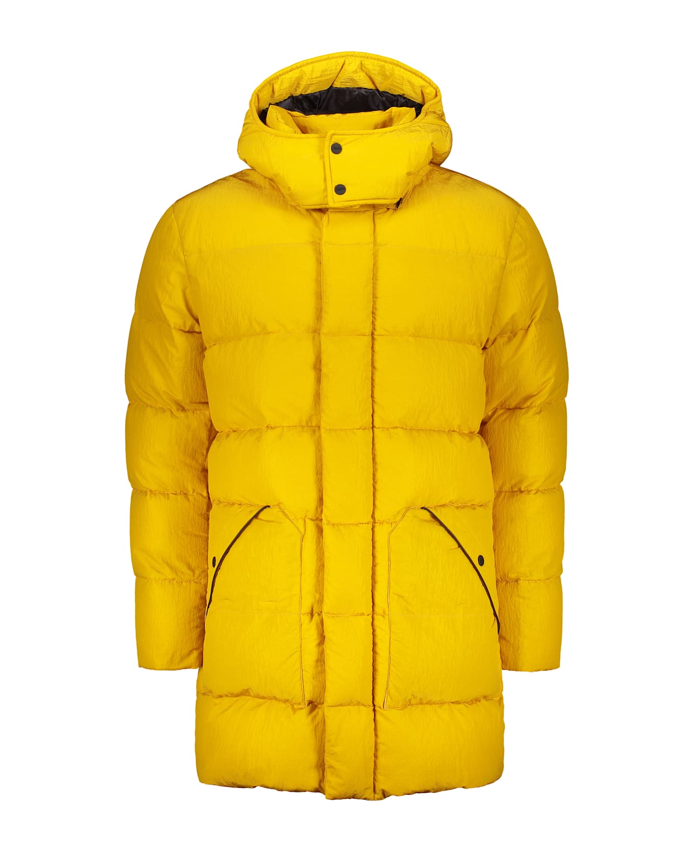 Herno Hooded Down Jacket - Yellow