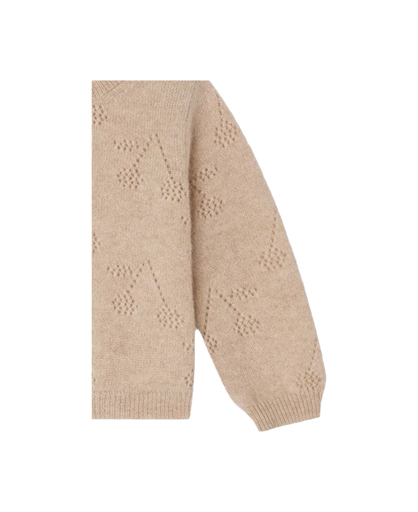 Bonpoint "tibile" Cardigan - BEIGE