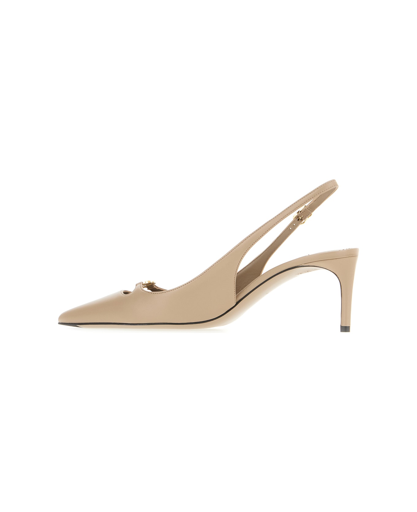 Dolce & Gabbana Cappuccino Leather Slingback - Talpa