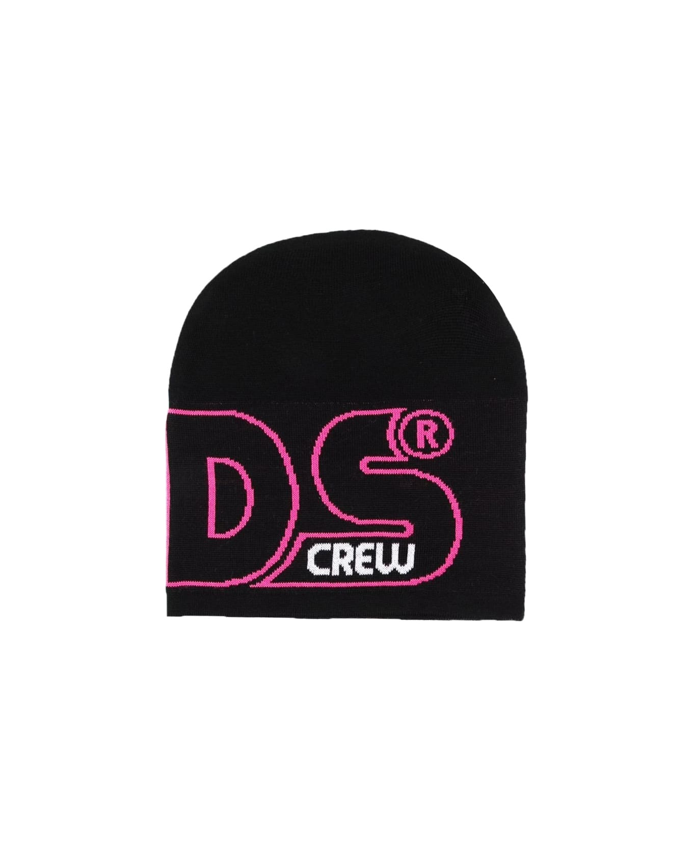 GCDS Wool Hats Unisex - BLACK