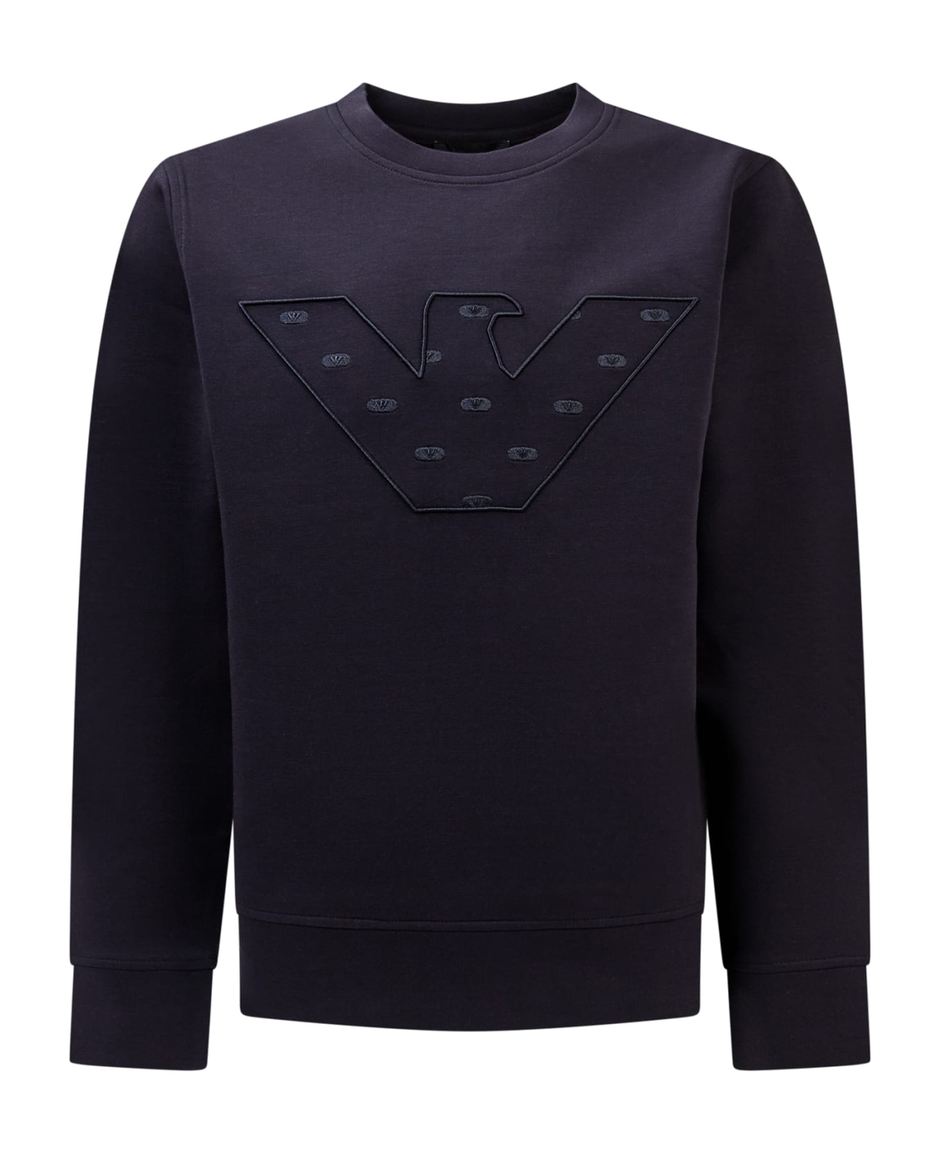 Emporio Armani Sweatshirt With Logo - BLU NAVY