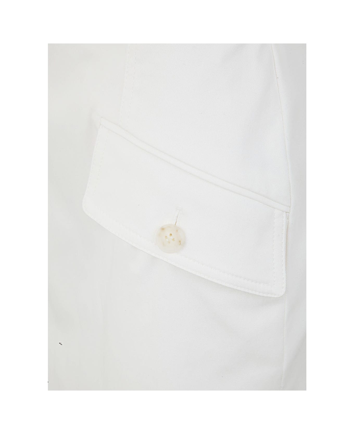 Alberta Ferretti Stretch Gabardine Skirt - White