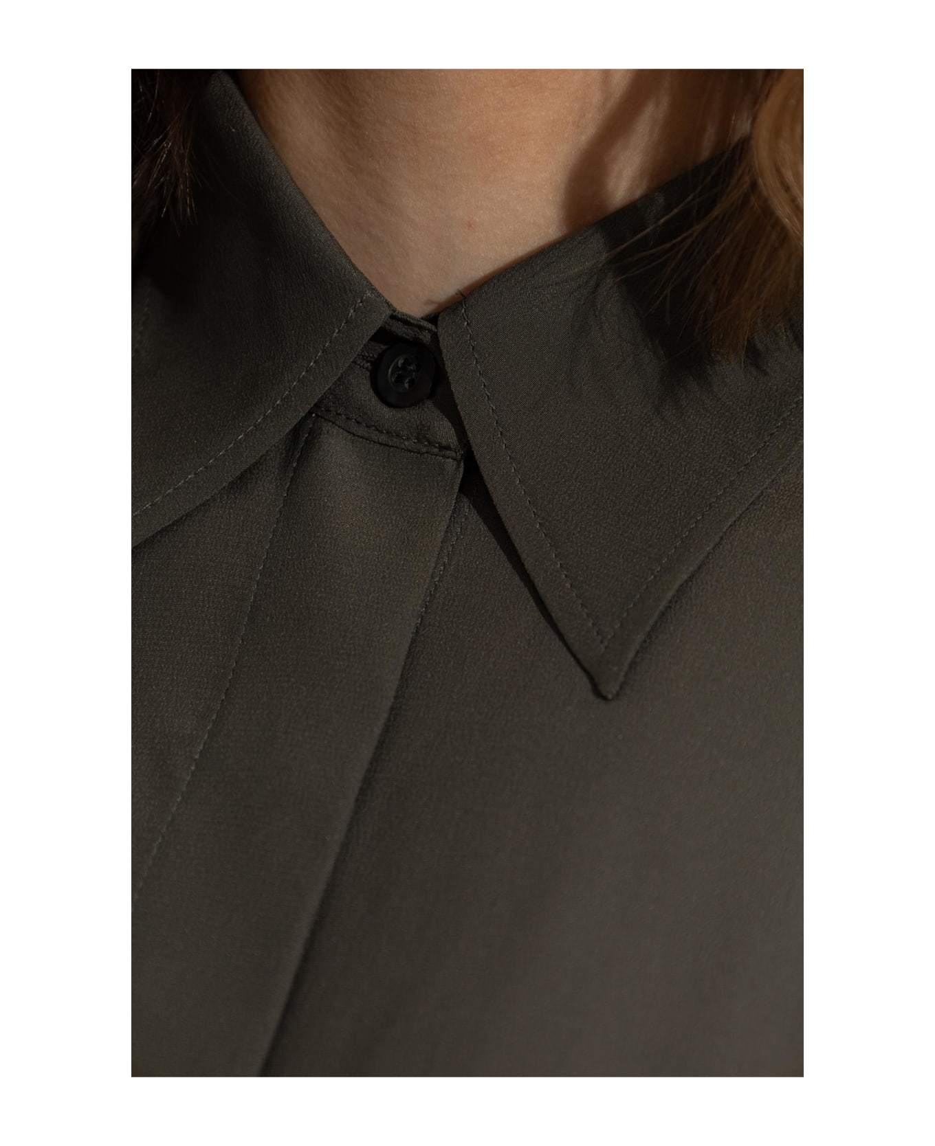Dries Van Noten Shirt With Silk Finish - GREEN