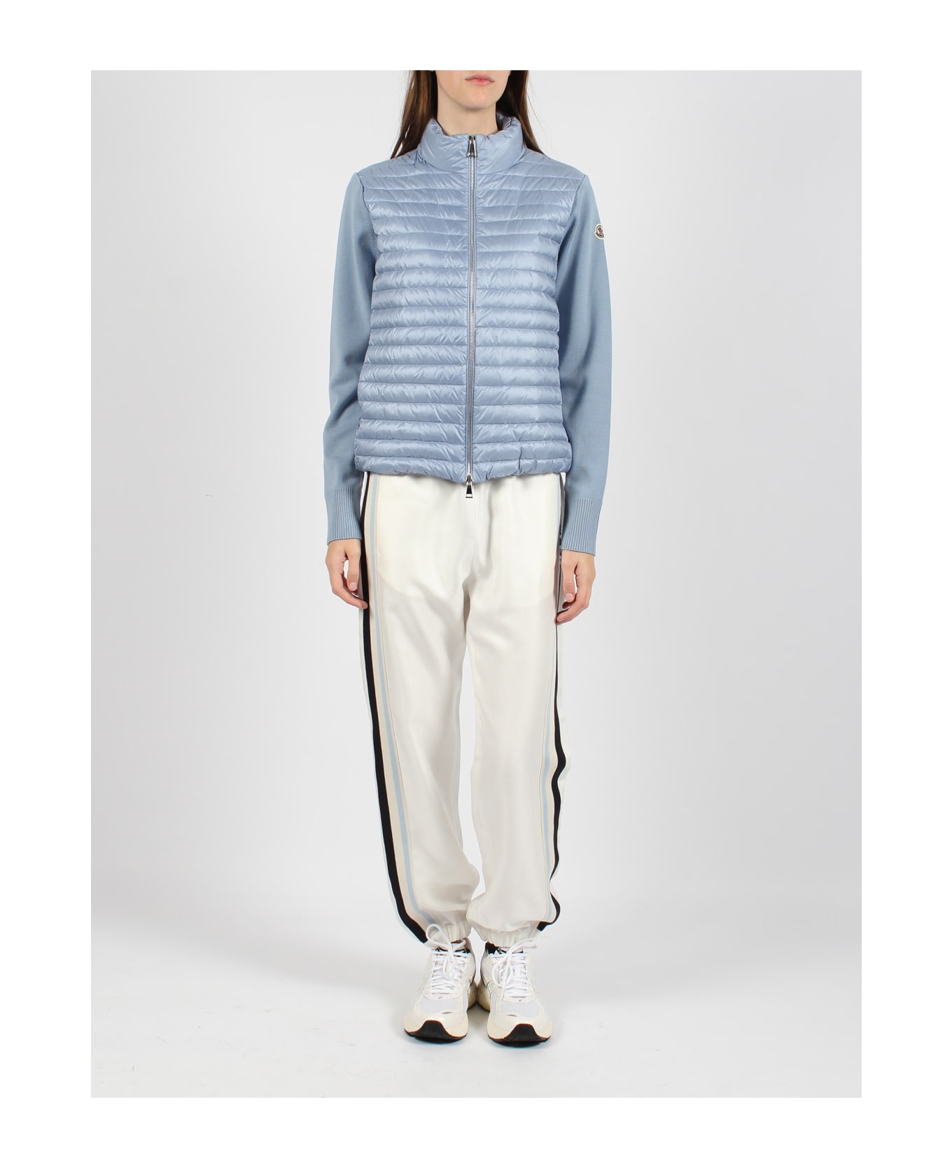 Moncler Twill Jogging Trousers - White