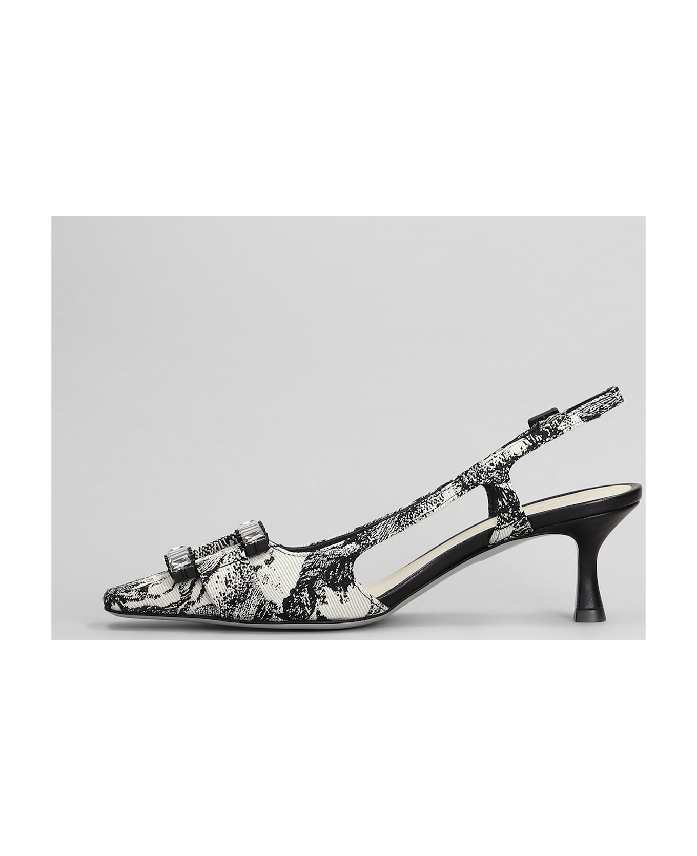 Roberto Festa Atena Pumps In Black Fabric - black