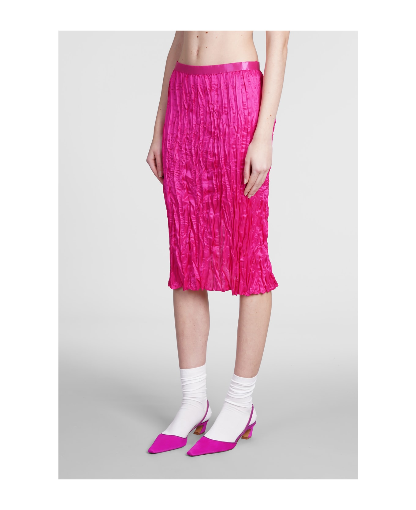 Acne Studios Skirt In Fuxia Viscose - fuxia シャツ