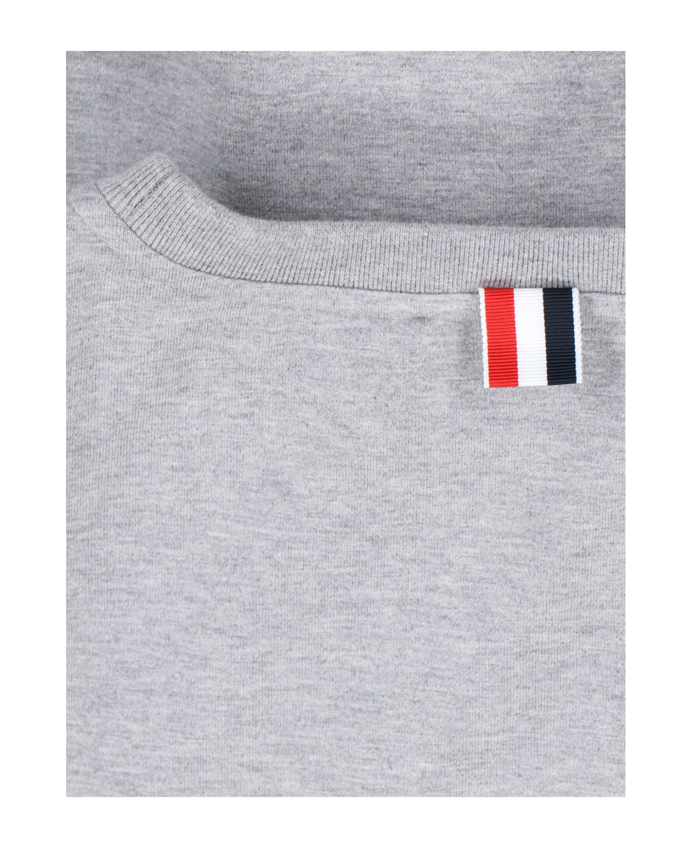 Thom Browne '4-bar' T-shirt - Gray フリース