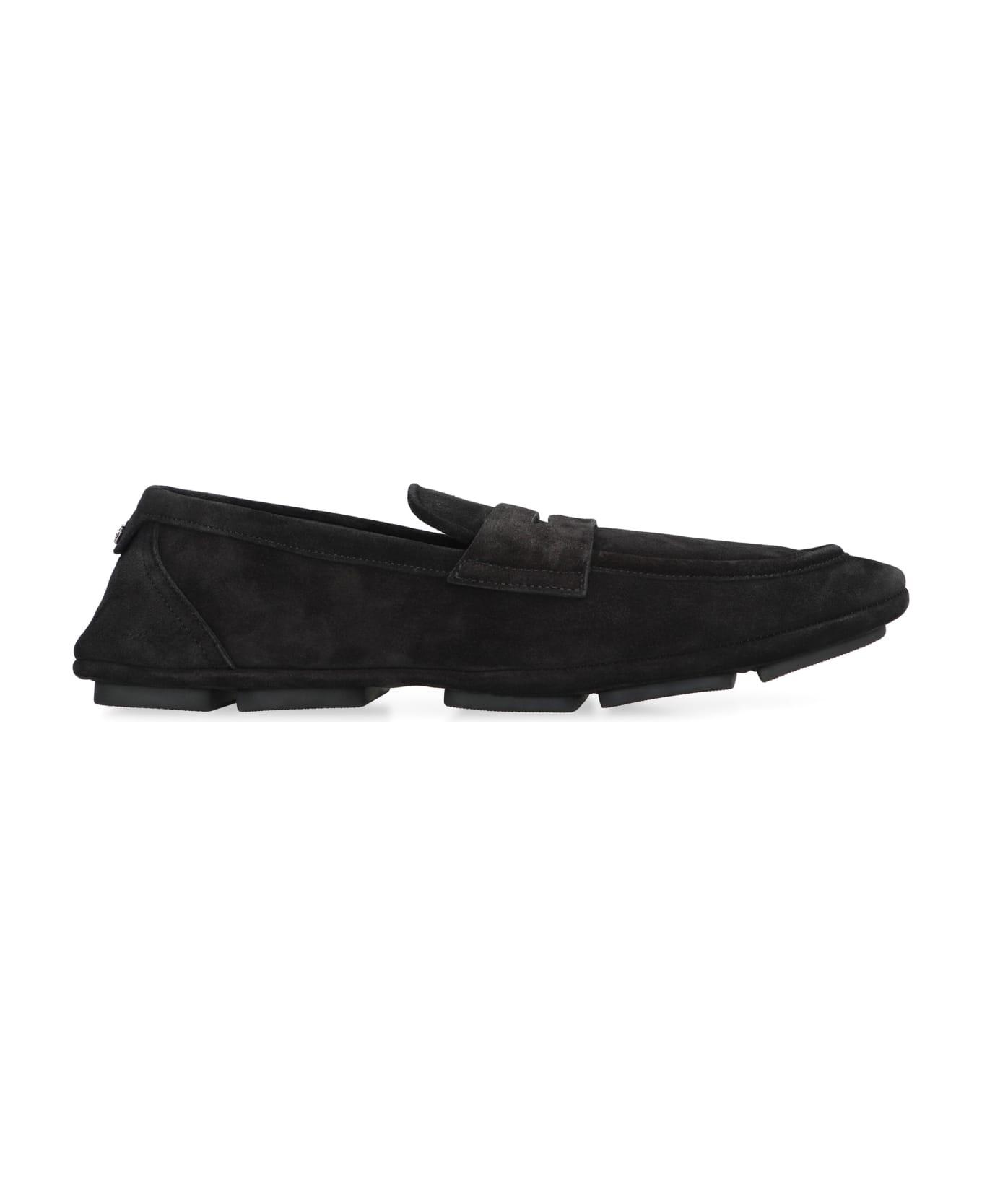 Dolce & Gabbana Loafers In Suede - black