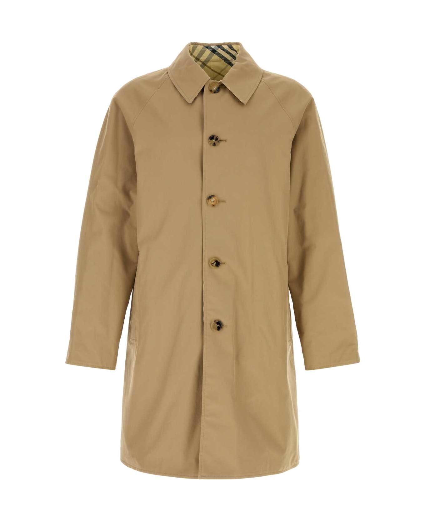 Burberry Beige Cotton Reversible Trench Coat - TEDDY