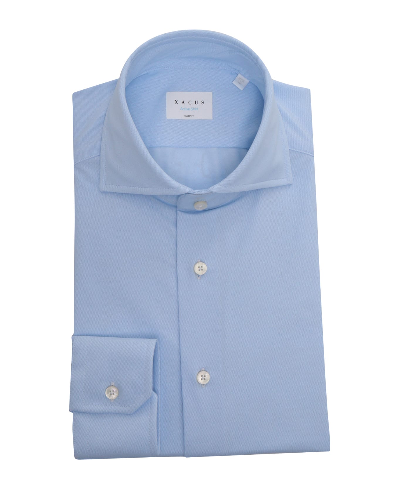 Xacus Light Blue Striped Shirt With Pocket - LIGHT BLUE シャツ